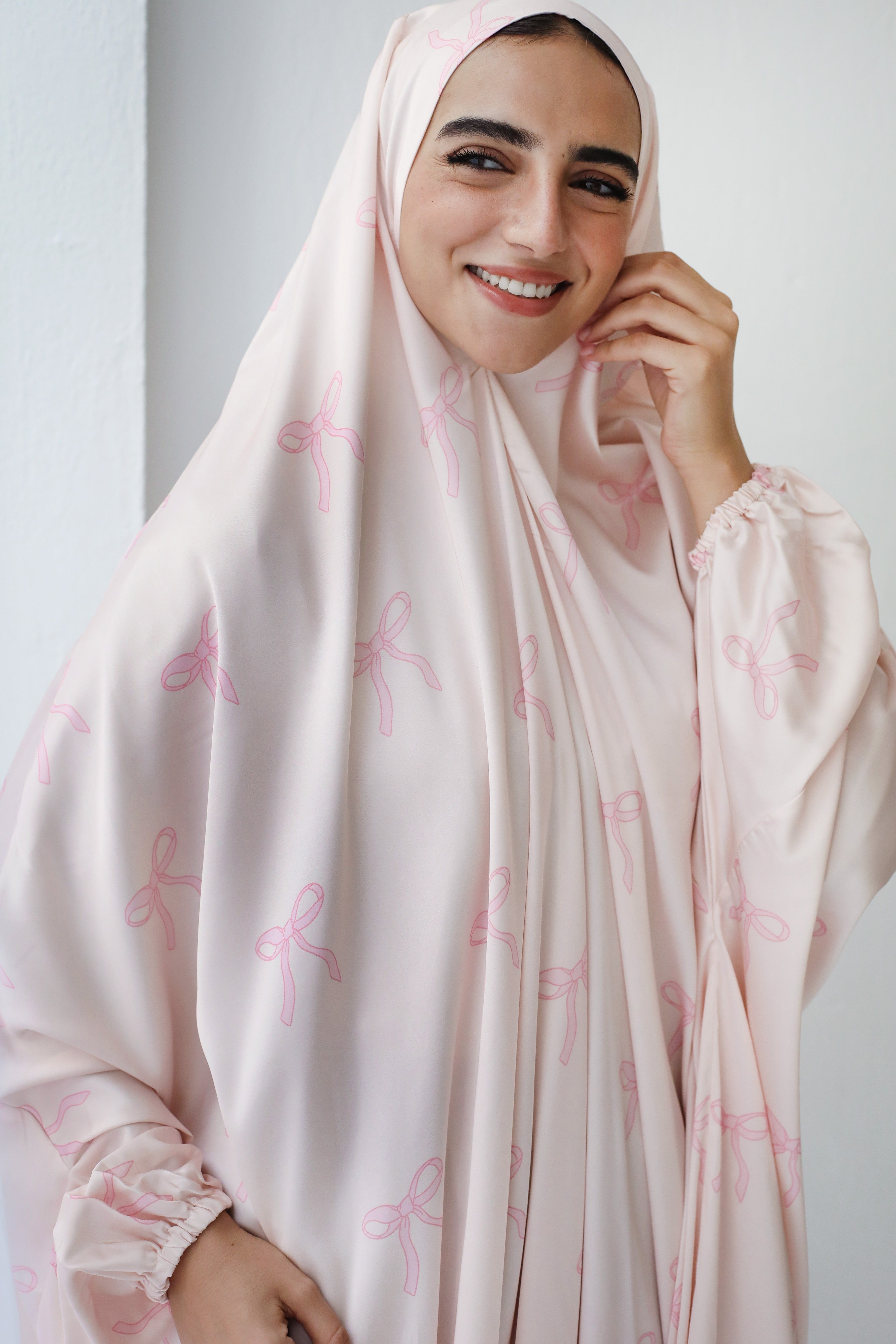 Rose Ties Slip On Khimar - Aya