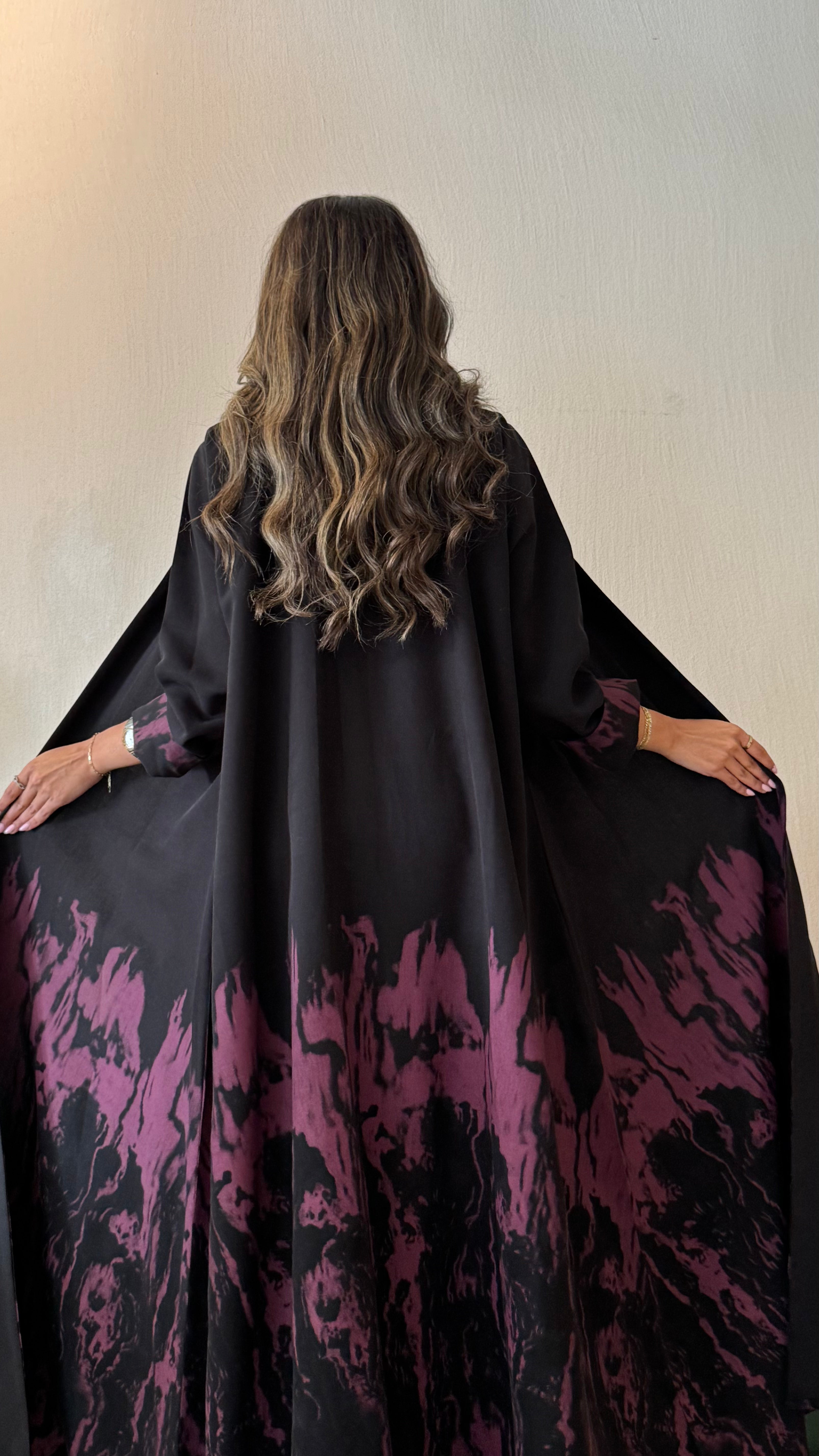 MW645 - Light Crepe Standing with Jacquard Half-Cloche