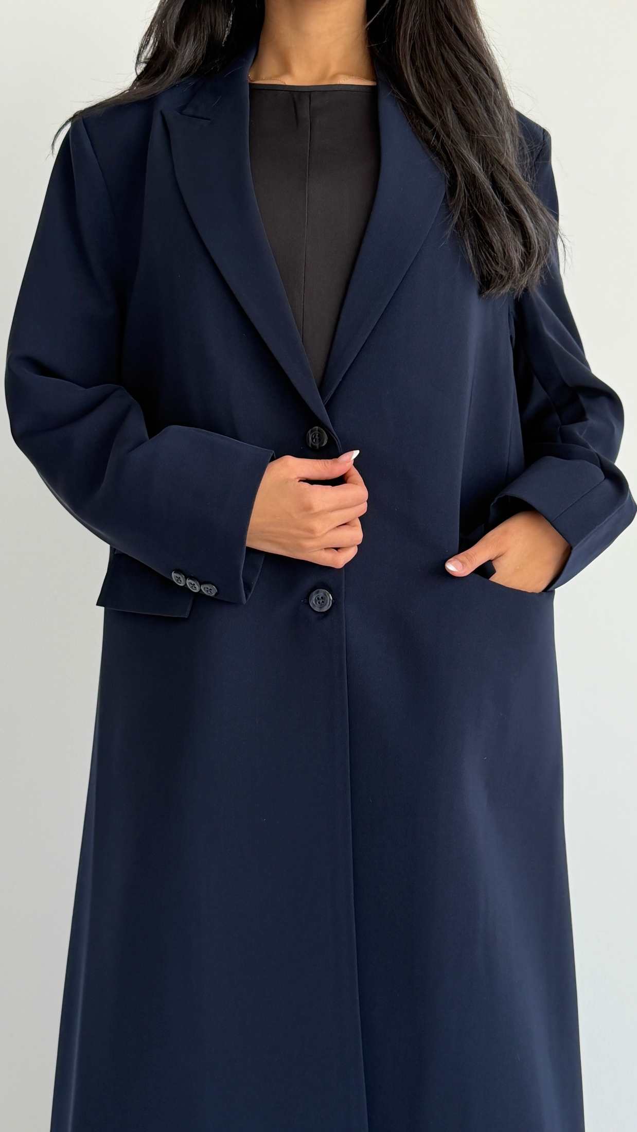 MWT1215 - عباية بليزر|  Blazer Abaya - Aya