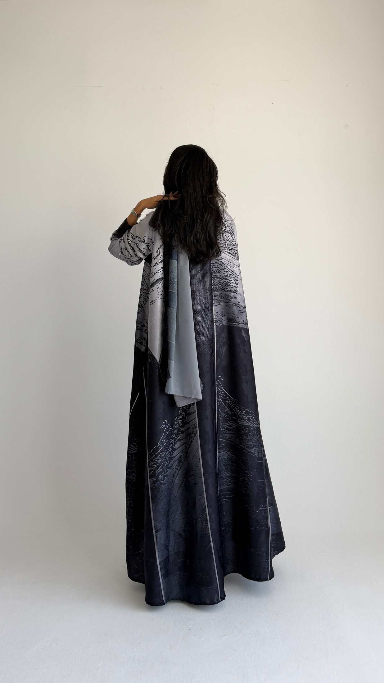 MWT1437 عباية طباعة | Printed Abaya - Aya
