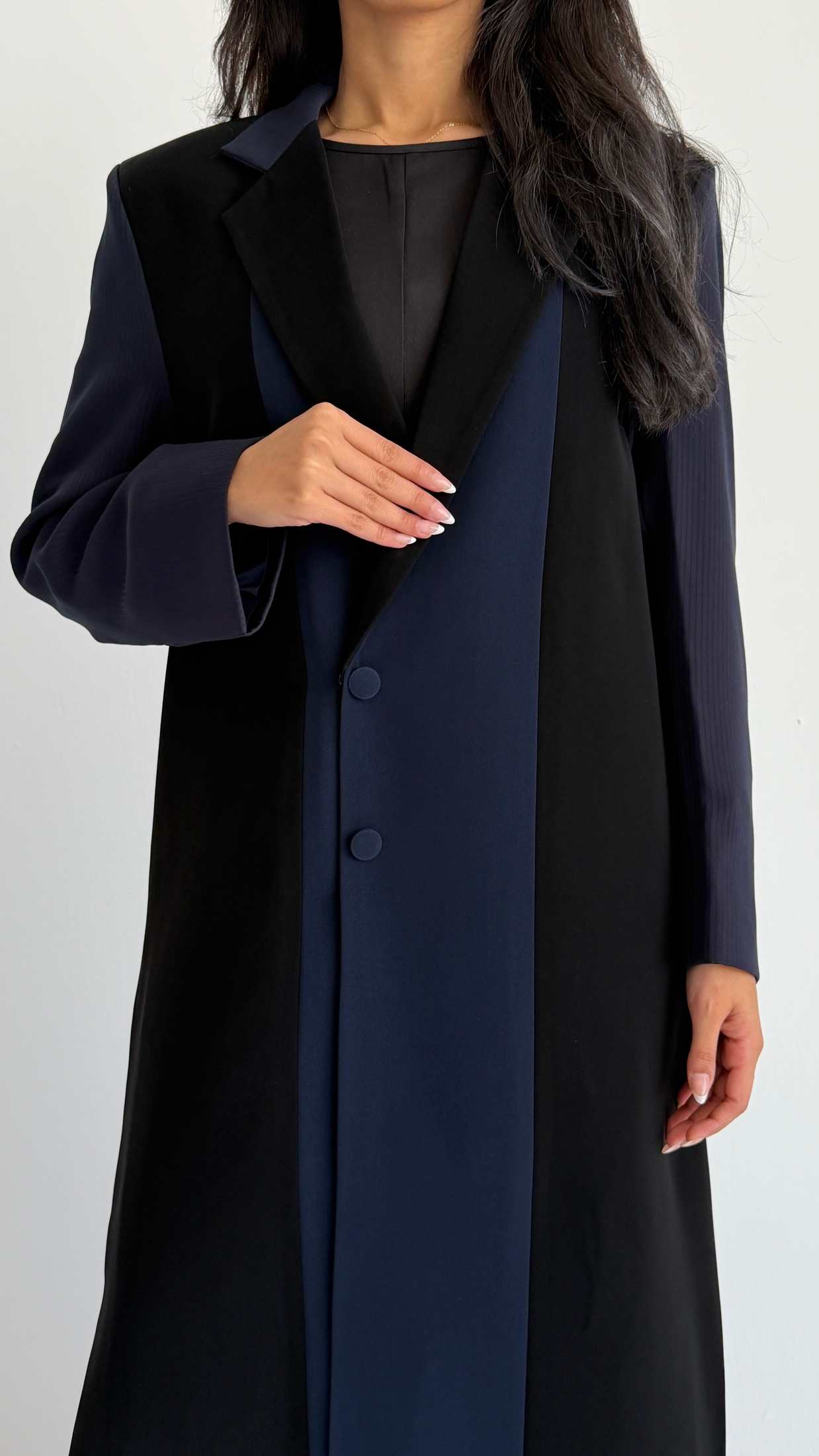 MWT1213 - عباية بليزر|  Blazer Abaya