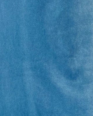 MWJ030 - جلابية مخمل سترتش ازرق و ورد كلفه - Aya