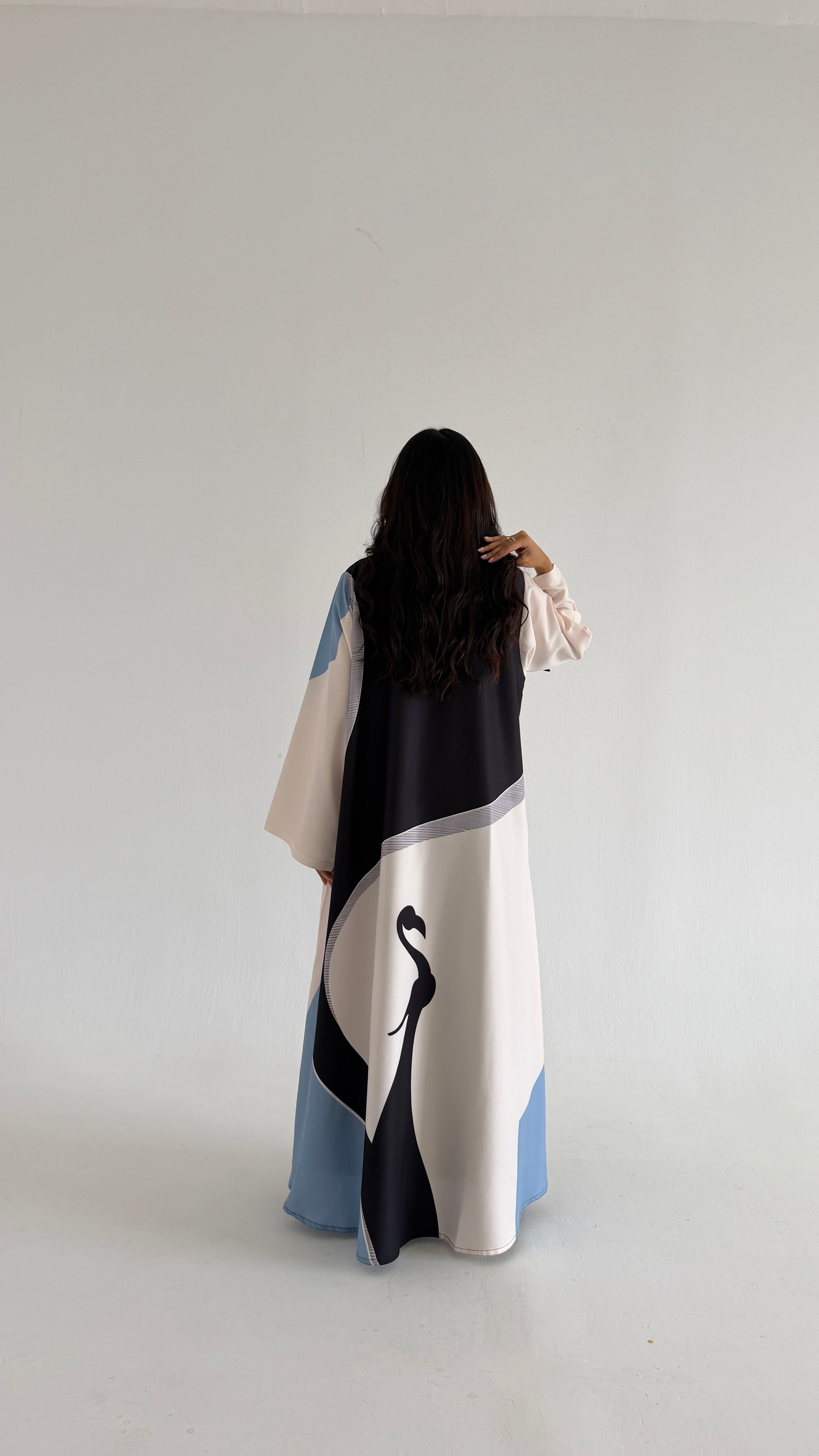 MWT1144 - عباية طباعة | Printed Abaya - Aya