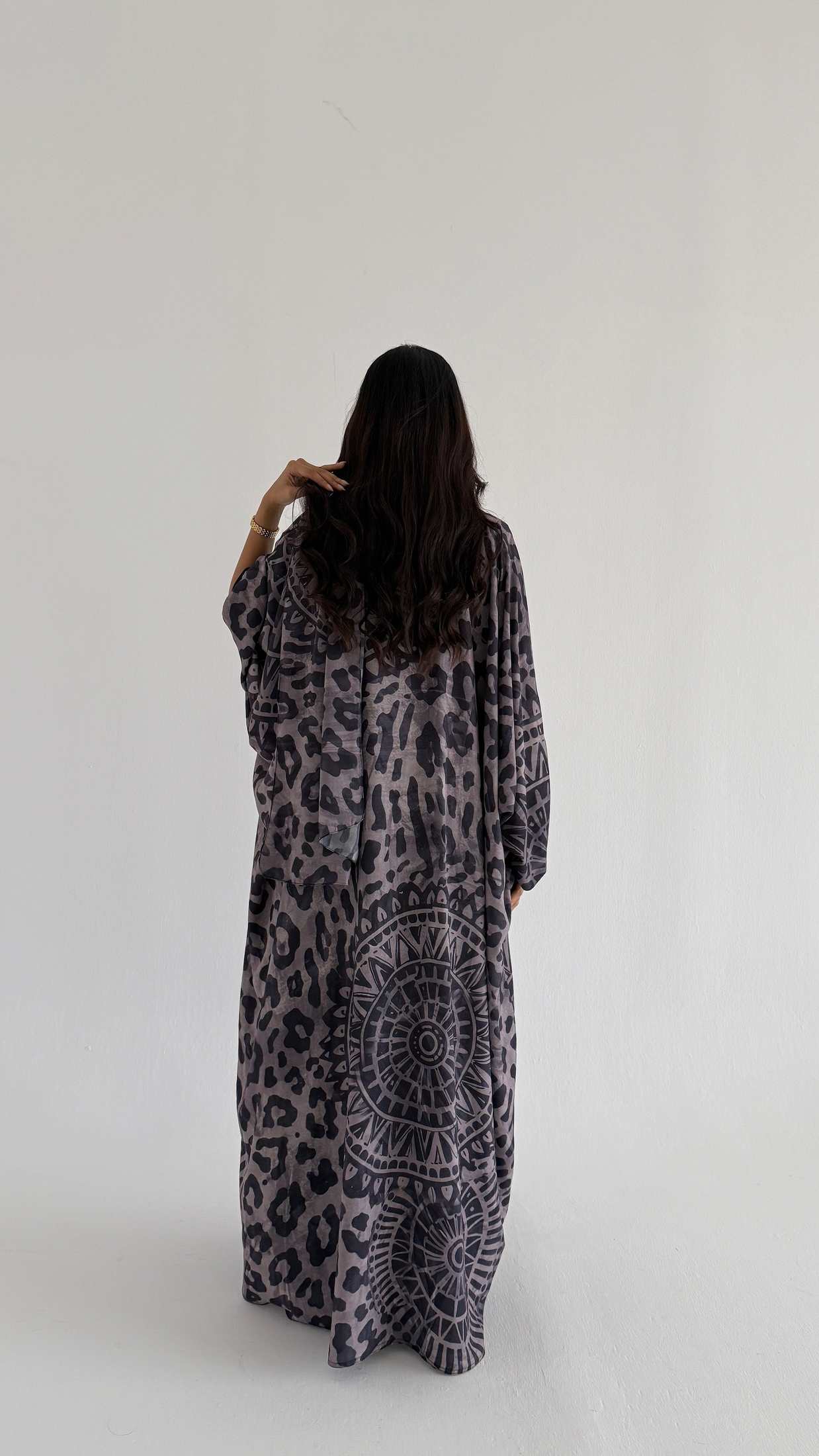 MWT1170 - عباية طباعة | Printed Abaya - Aya