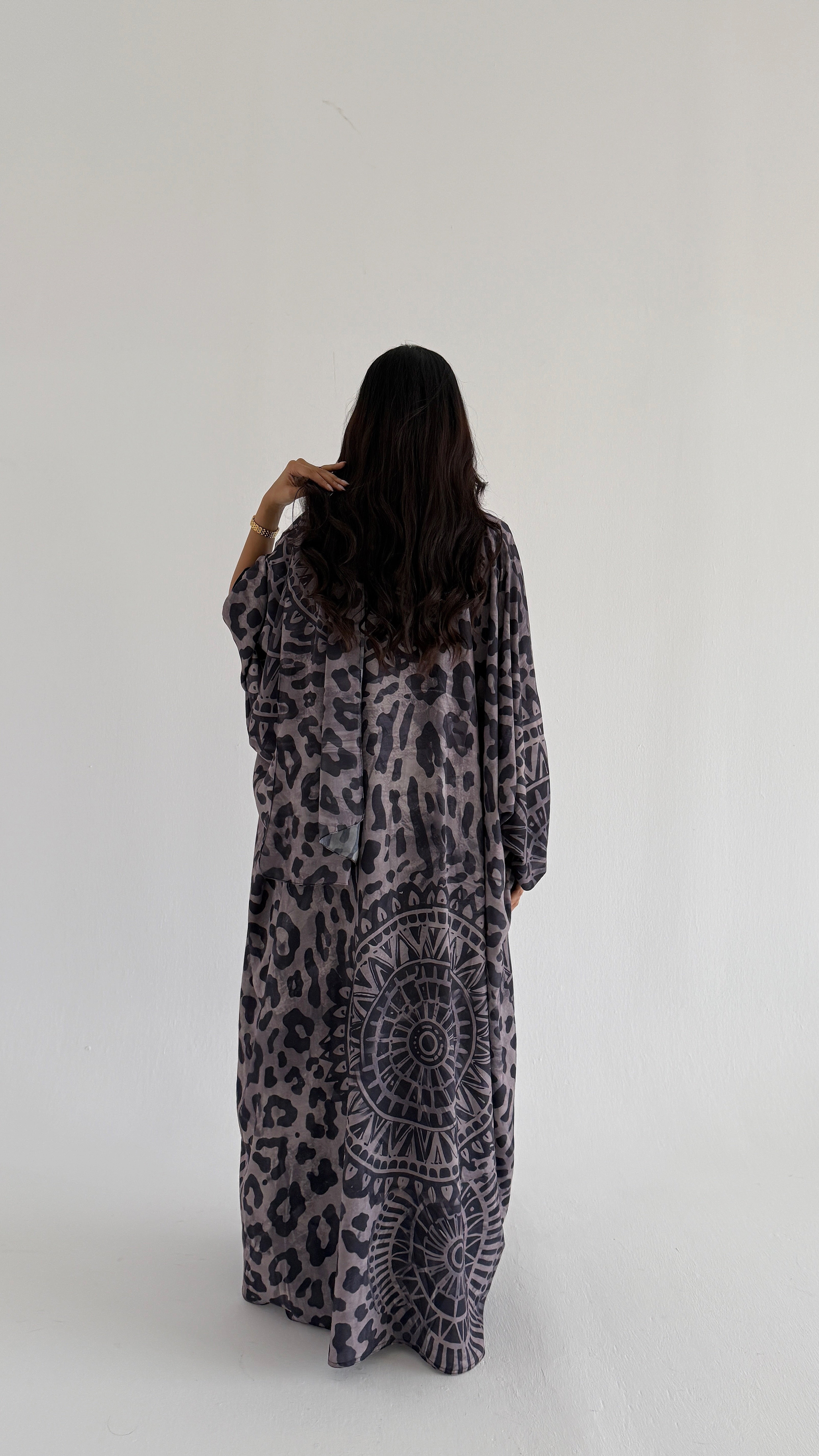 MWT1170 - عباية طباعة | Printed Abaya - Aya