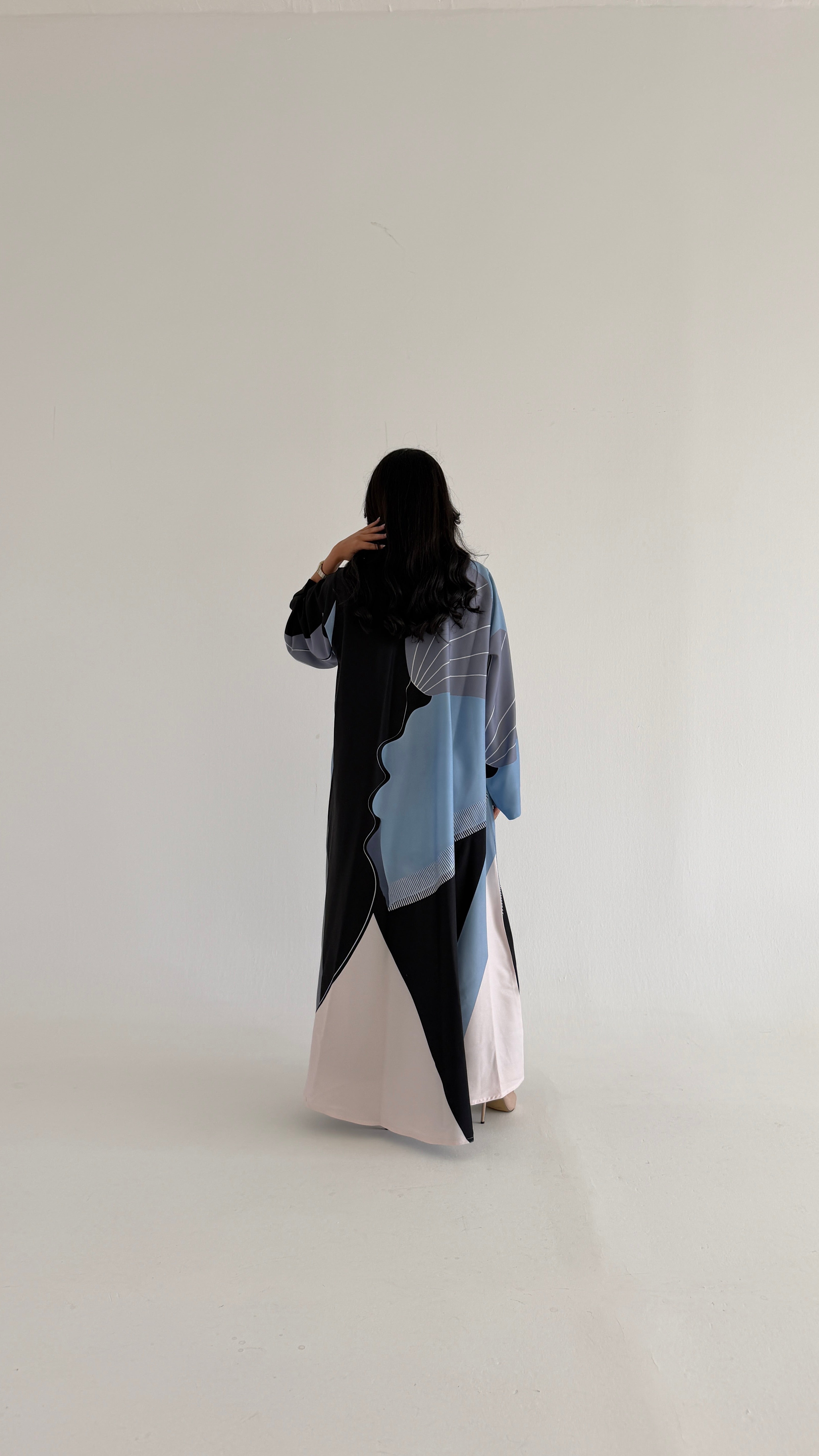 MWT1141 - عباية طباعة | Printed Abaya - Aya
