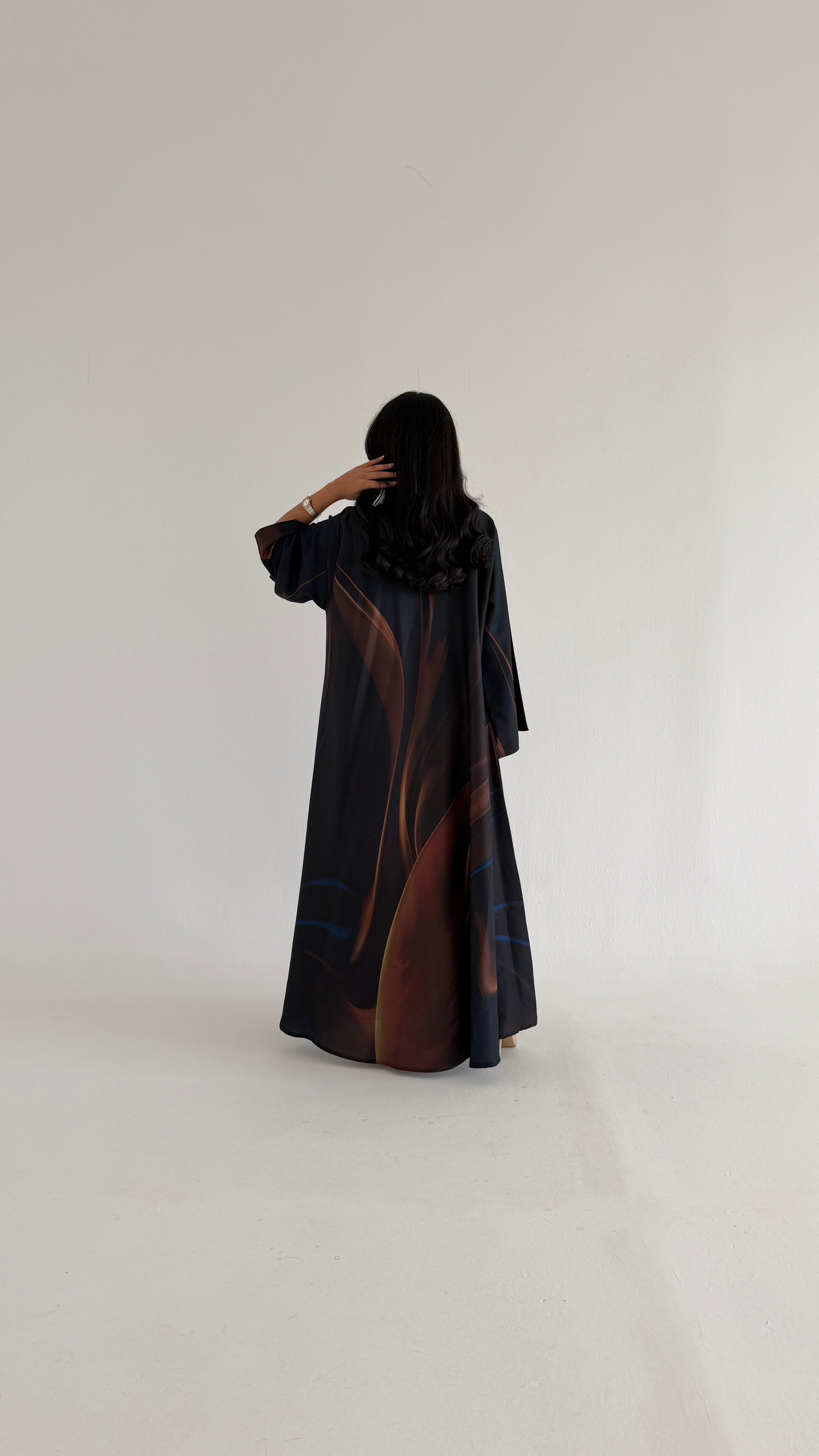 MWT1145 - عباية طباعة | Printed Abaya - Aya