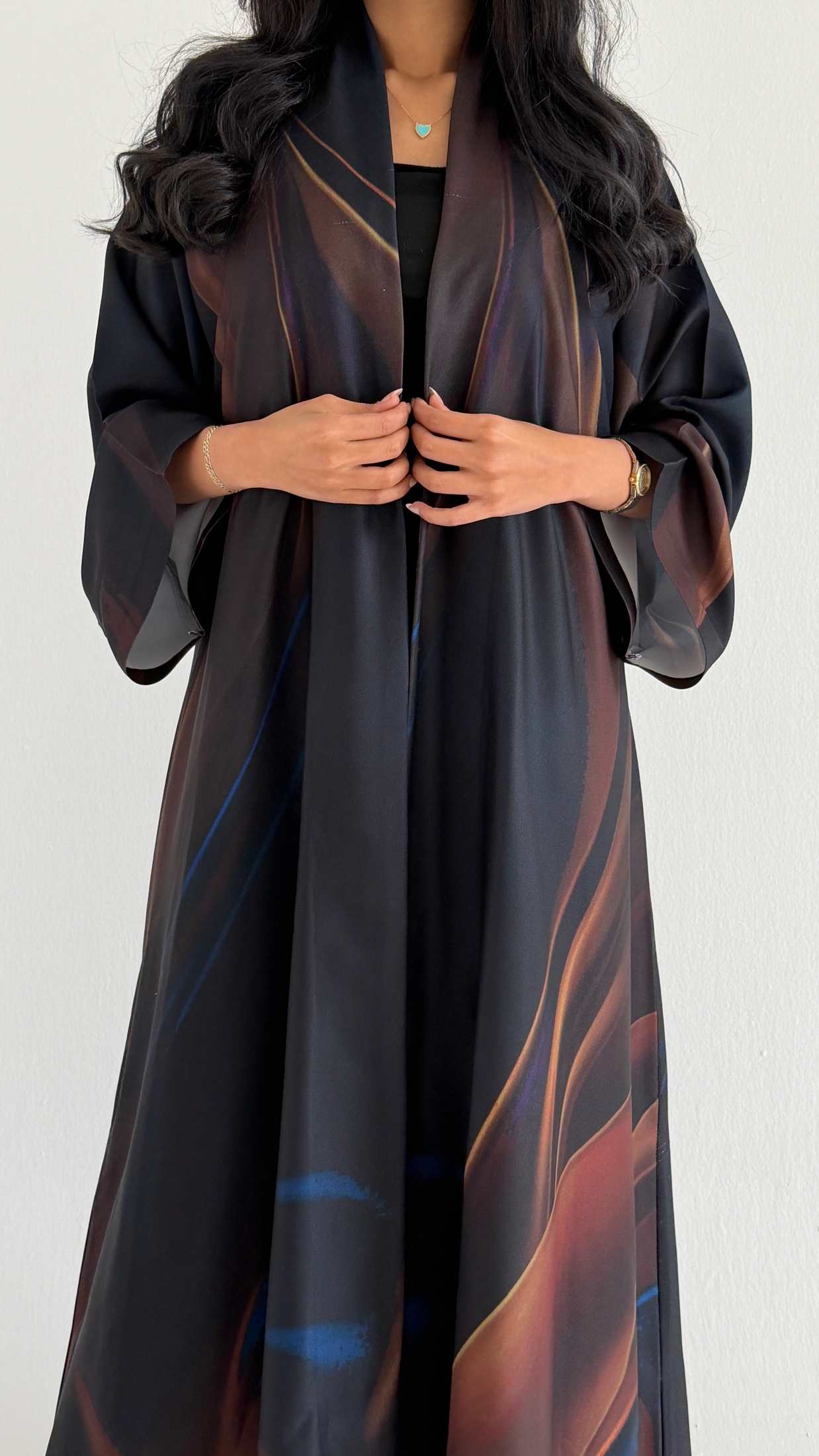 MWT1145 - عباية طباعة | Printed Abaya - Aya