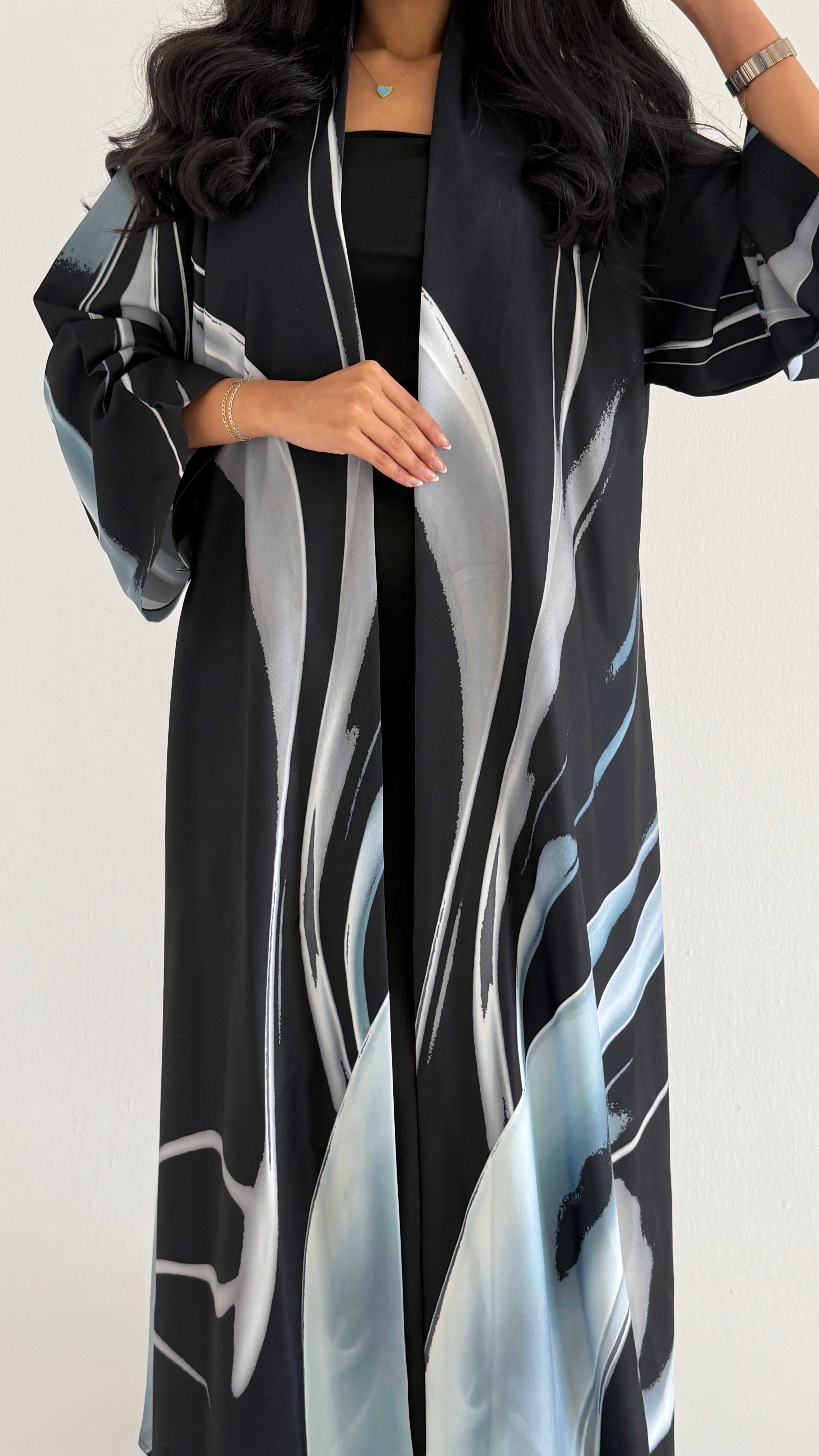 MWT1134 - عباية طباعة | Printed Abaya - Aya