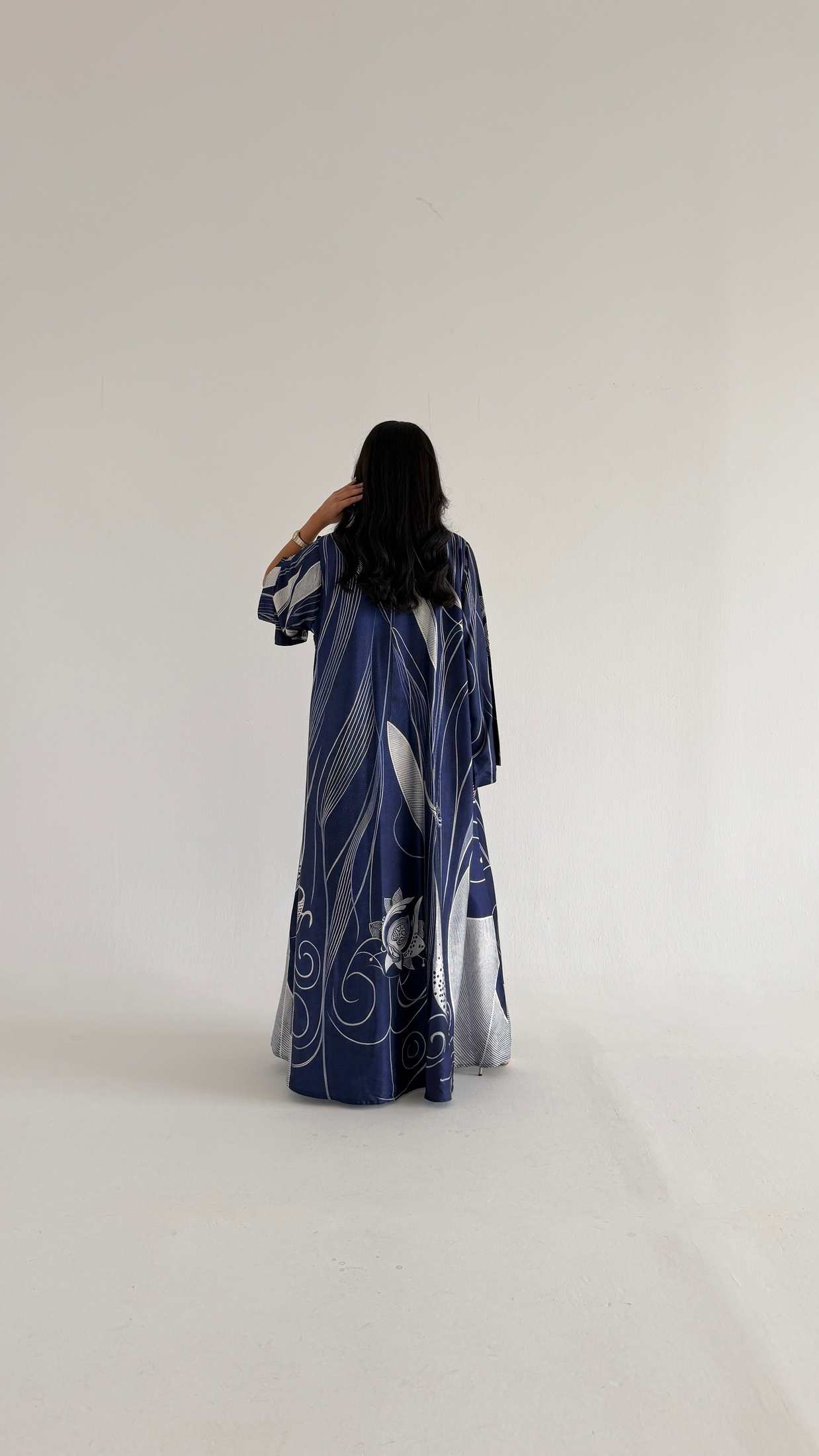 MWT1142 - عباية طباعة | Printed Abaya - Aya