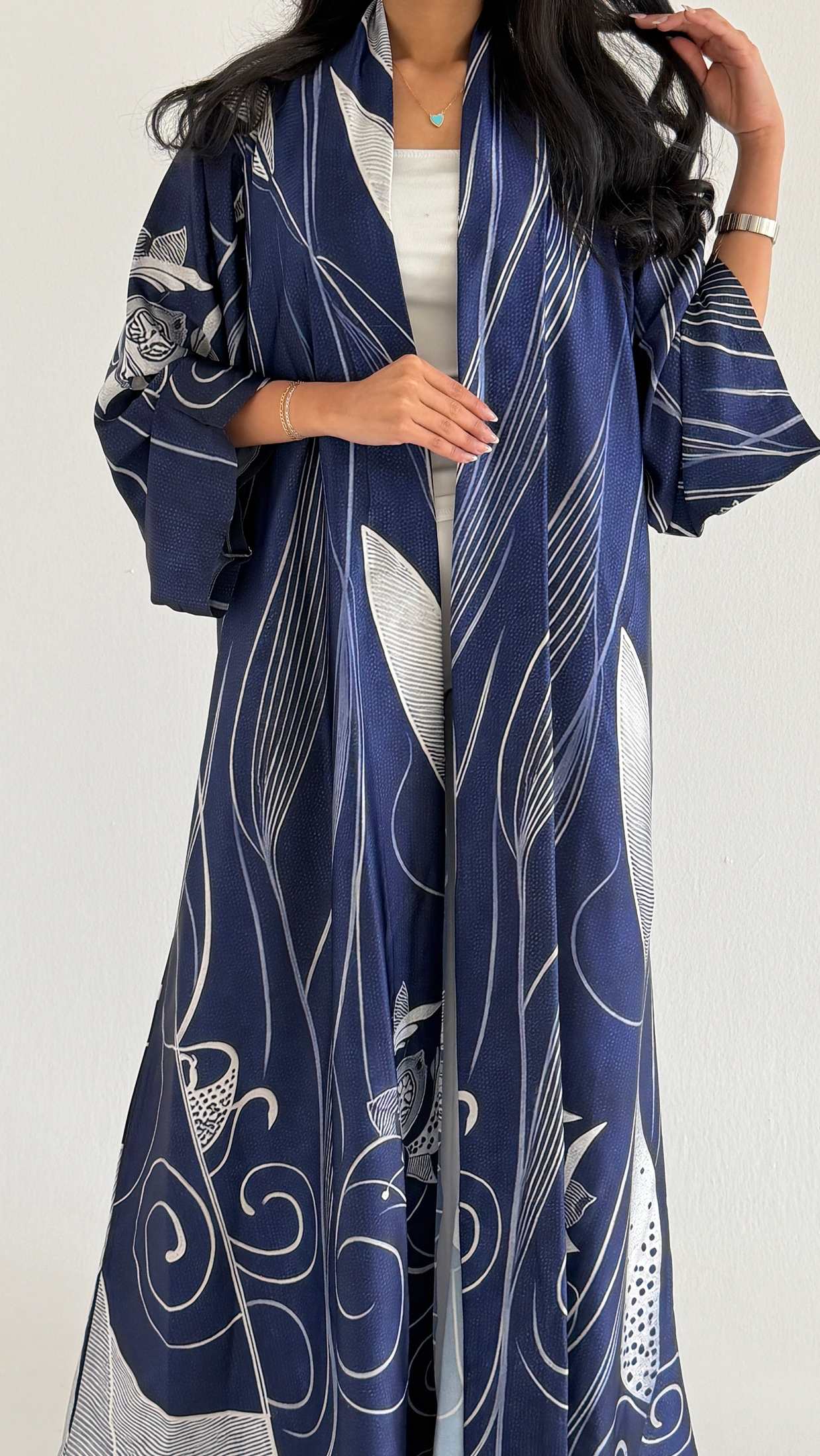 MWT1142 - عباية طباعة | Printed Abaya - Aya
