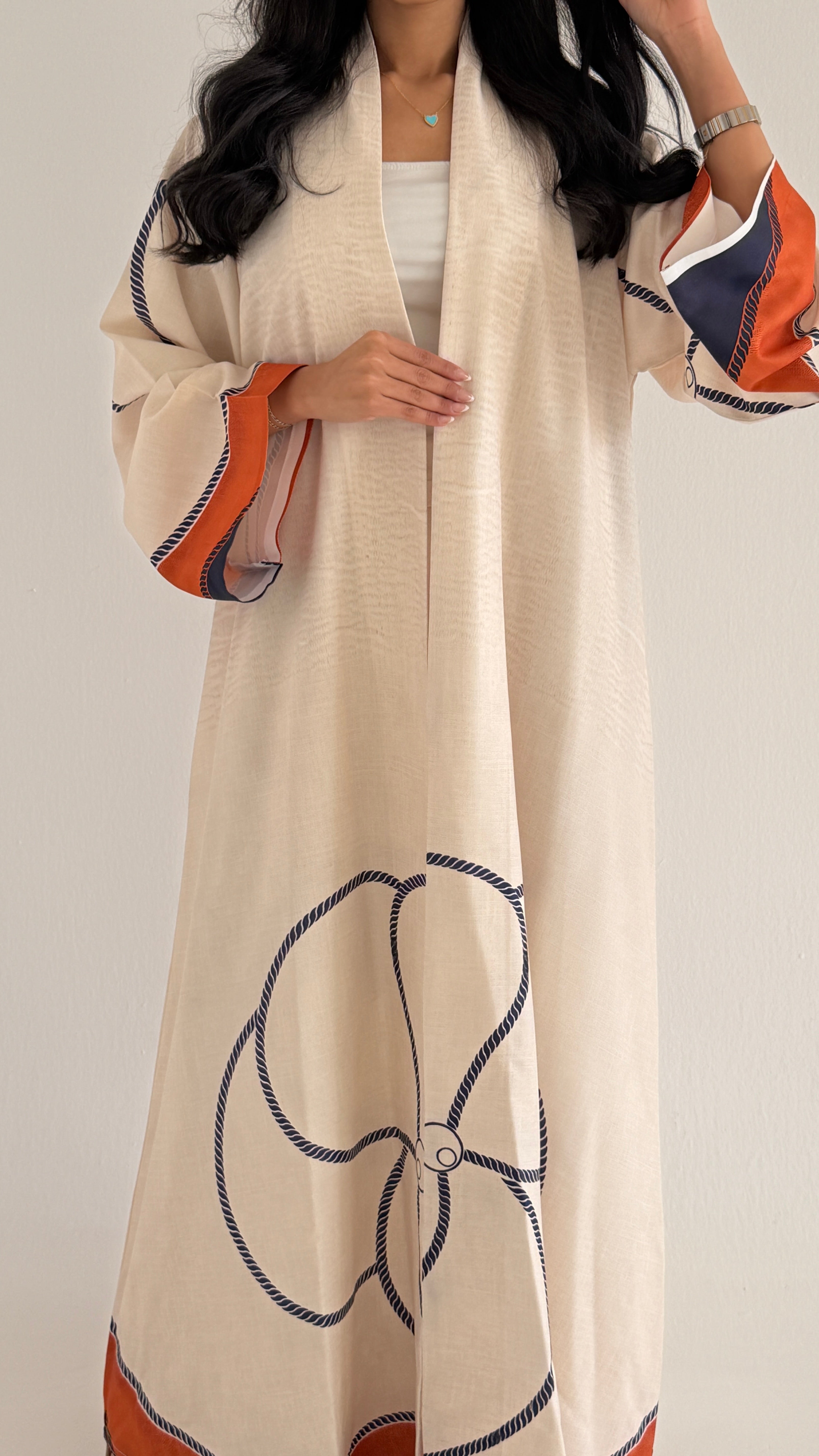 MWT1133 - عباية طباعة | Printed Abaya - Aya