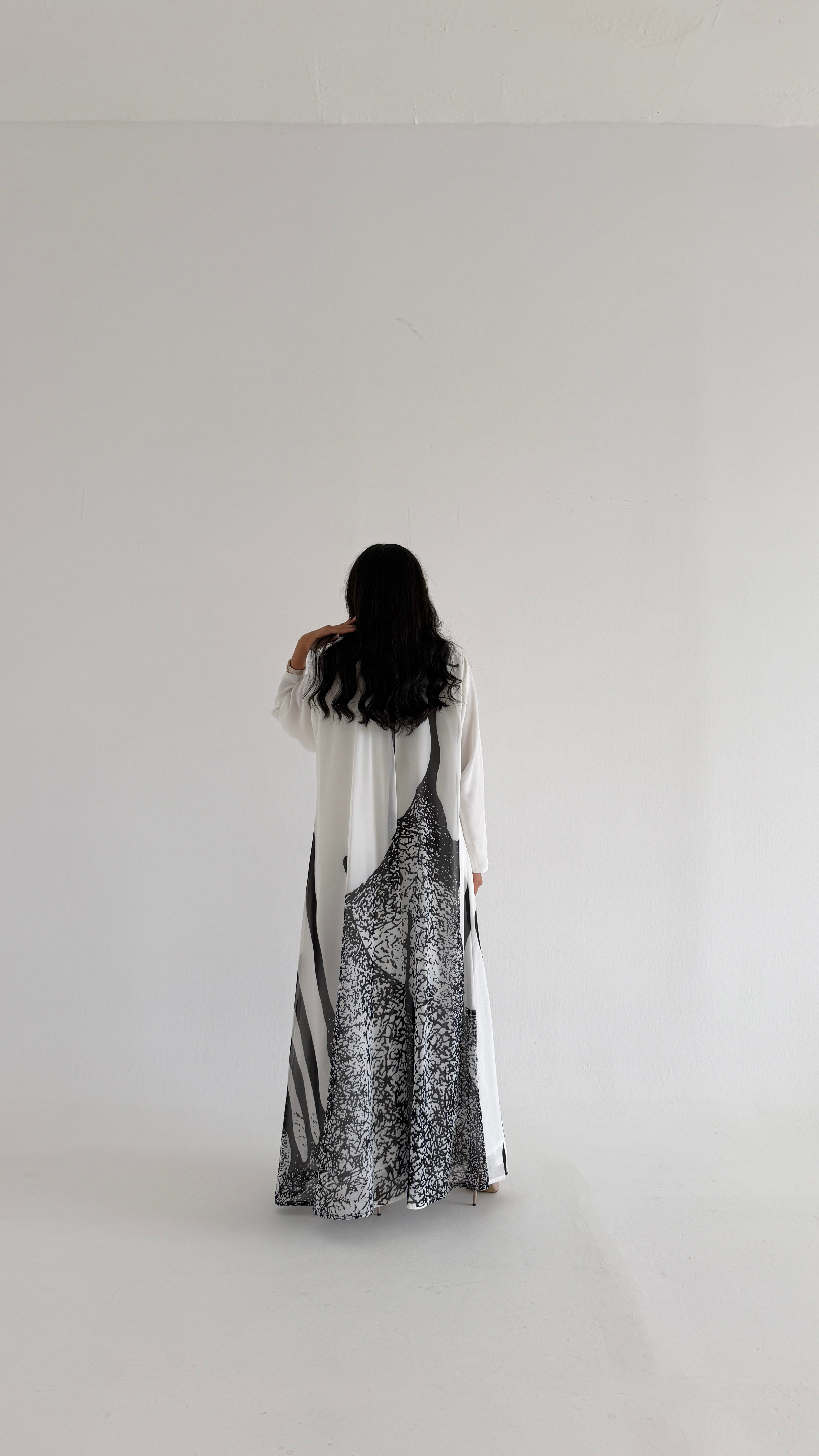 MWT1143 - عباية طباعة | Printed Abaya - Aya