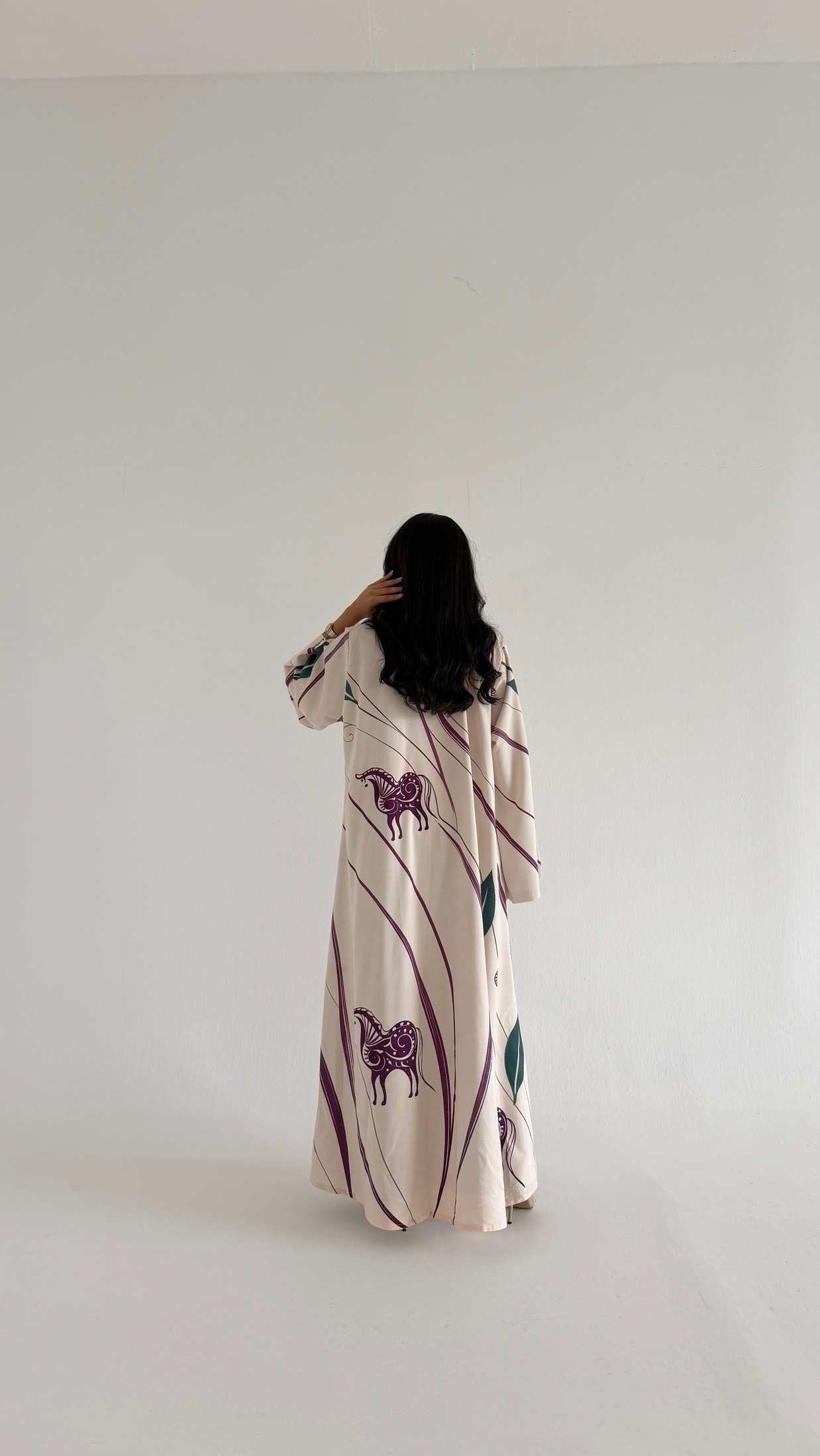 MWT1137 - عباية طباعة | Printed Abaya - Aya