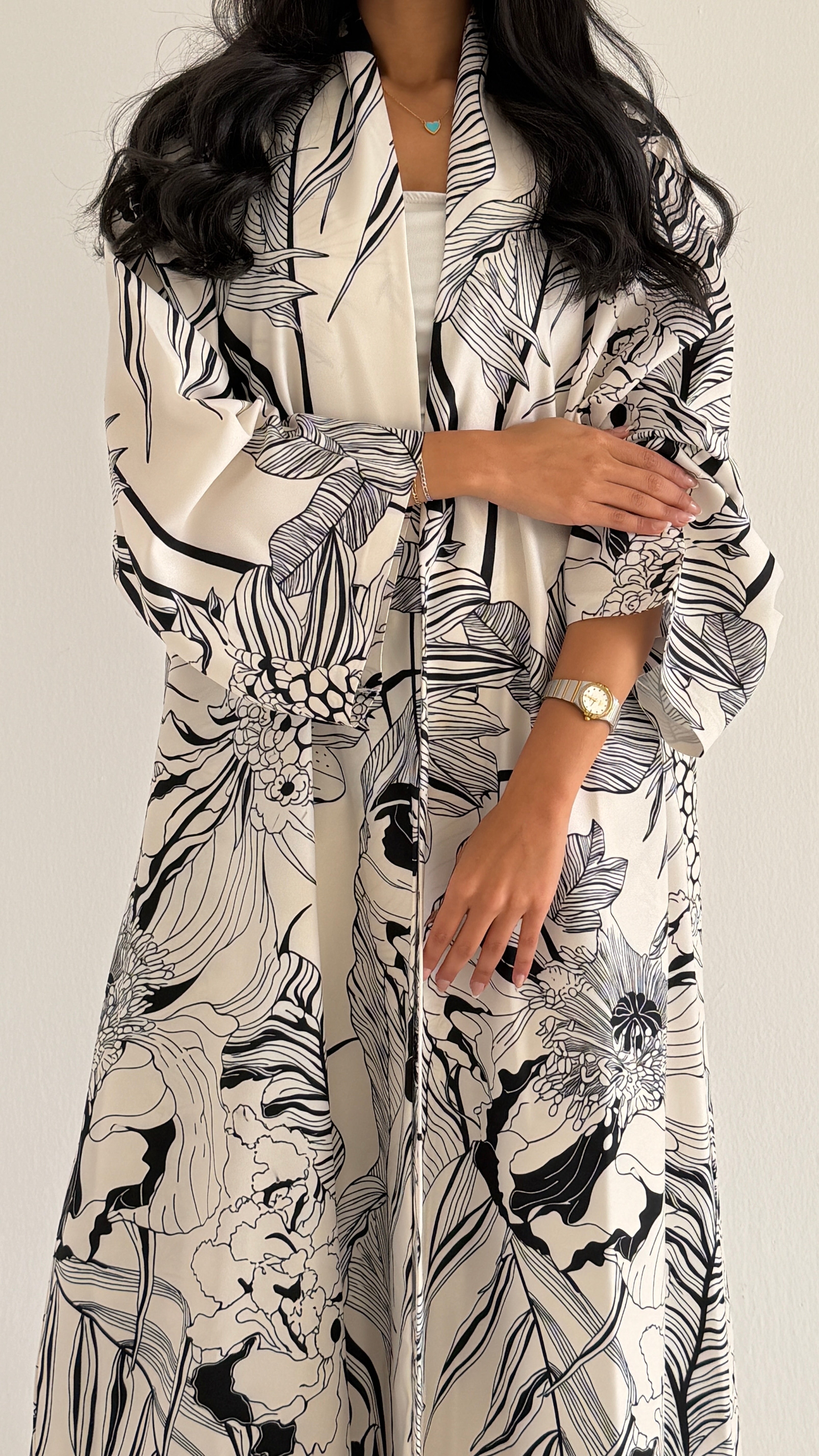 MWT1140 - عباية طباعة | Printed Abaya - Aya
