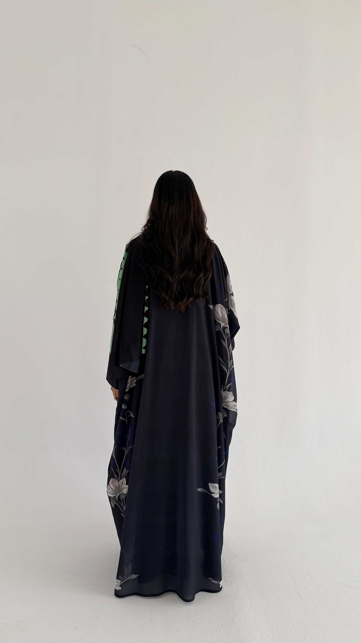 MWT2063 - عباية طباعة صيفية  |  Summer printed abaya - Aya