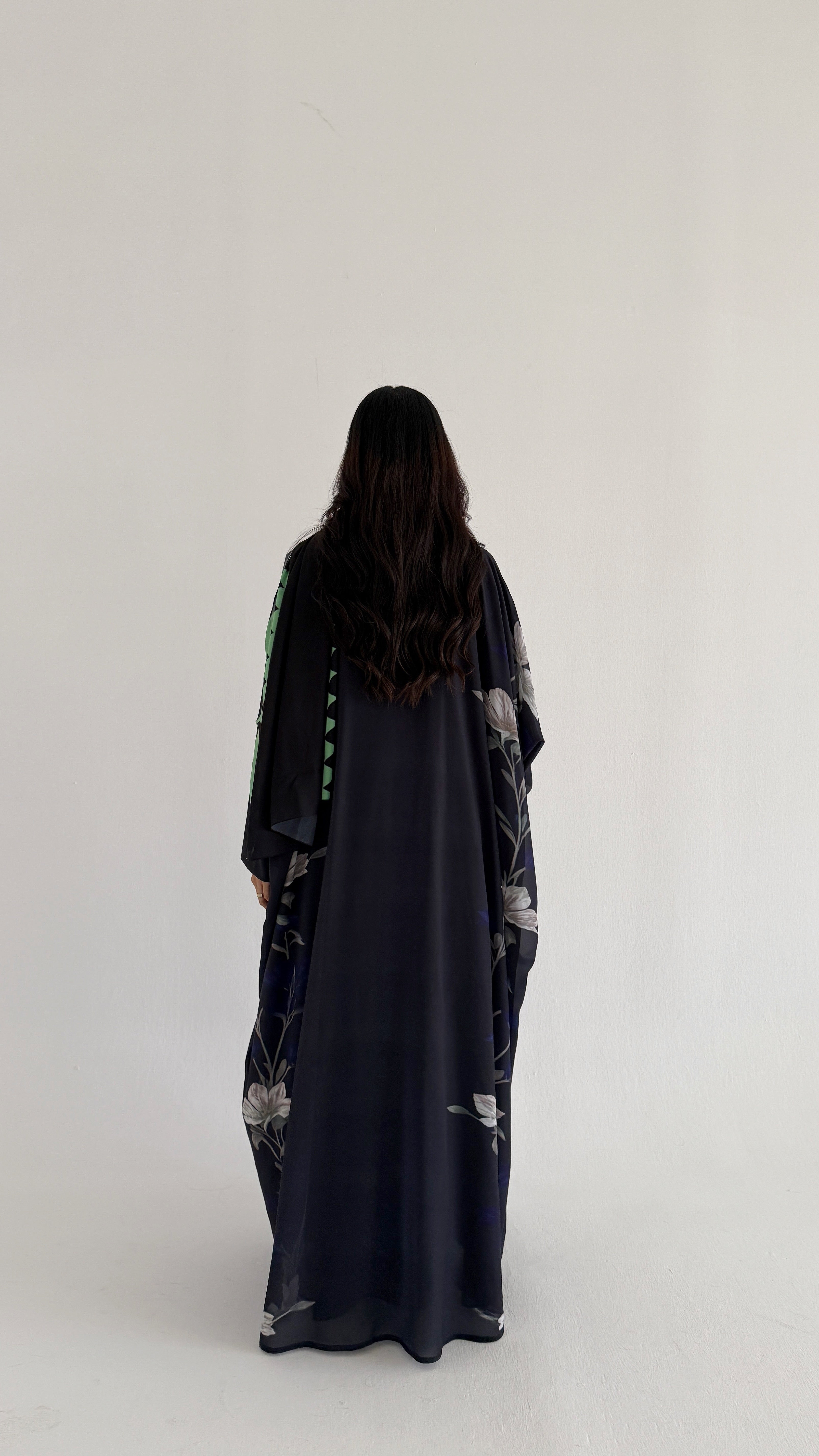 MWT2063 - عباية طباعة صيفية  |  Summer printed abaya - Aya