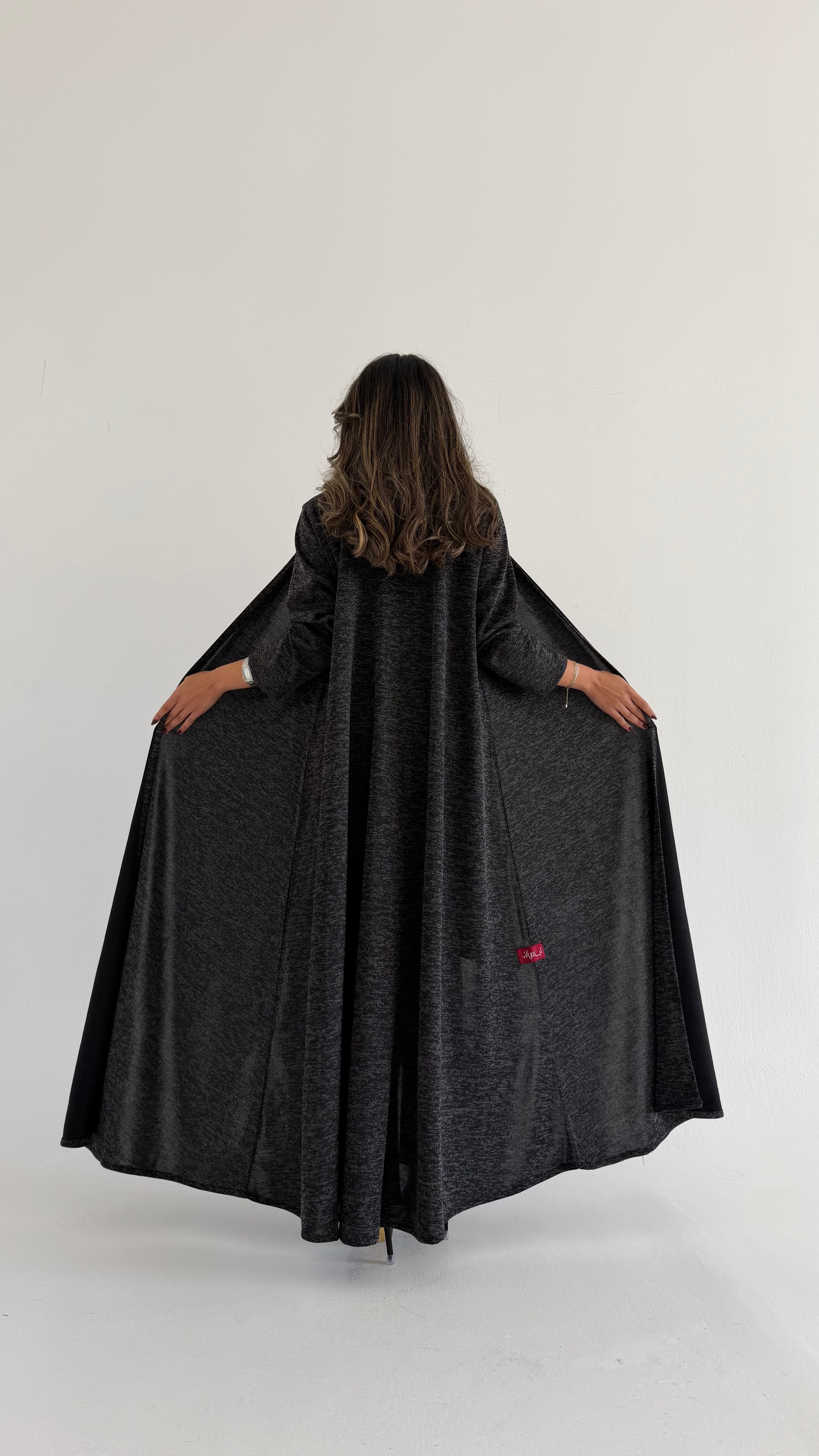 MW645 - Light Crepe Standing with Jacquard Half-Cloche