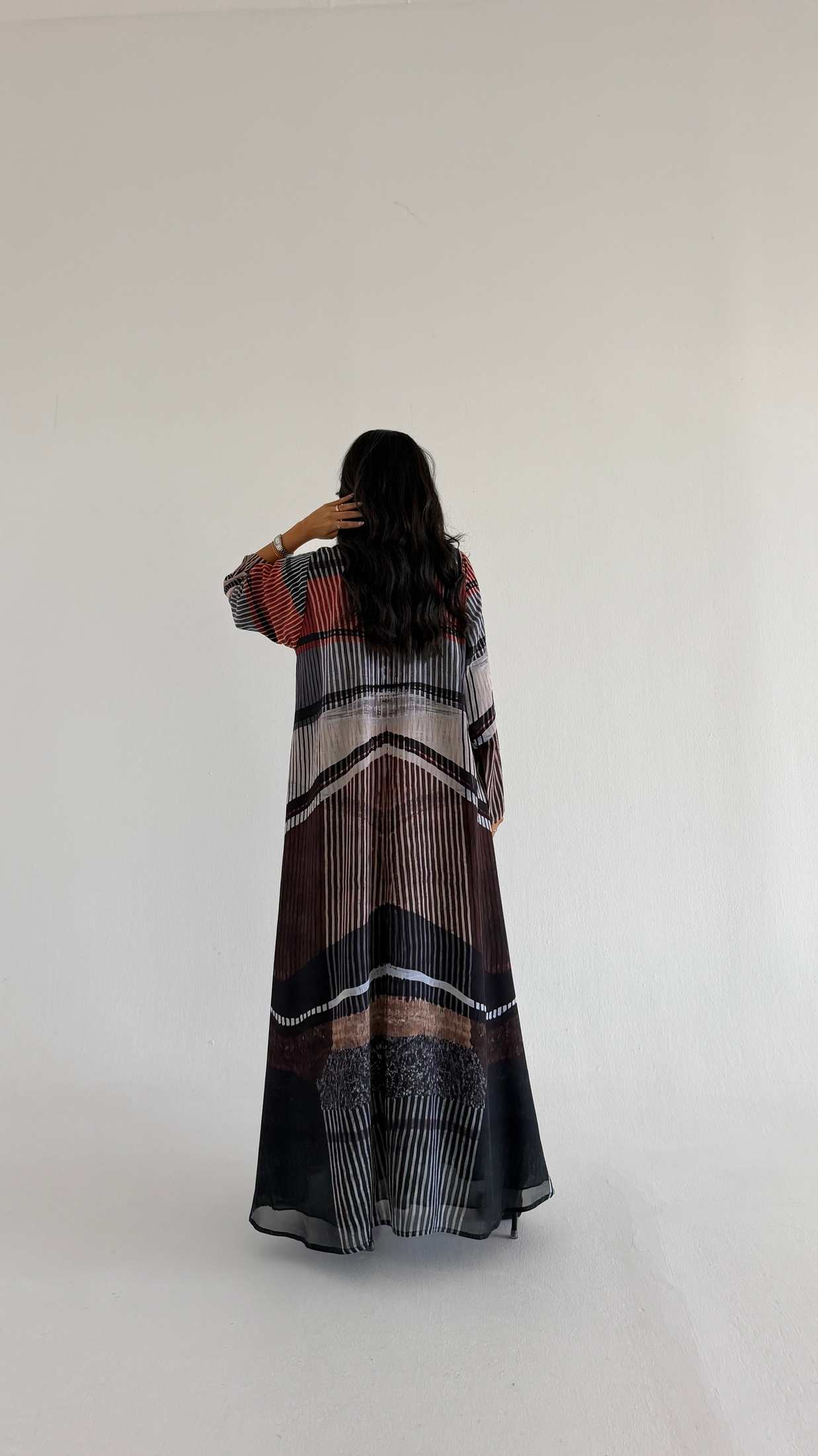 MWT2102 - Summer Printed Abaya |  عباية صيفية طباعة - Aya