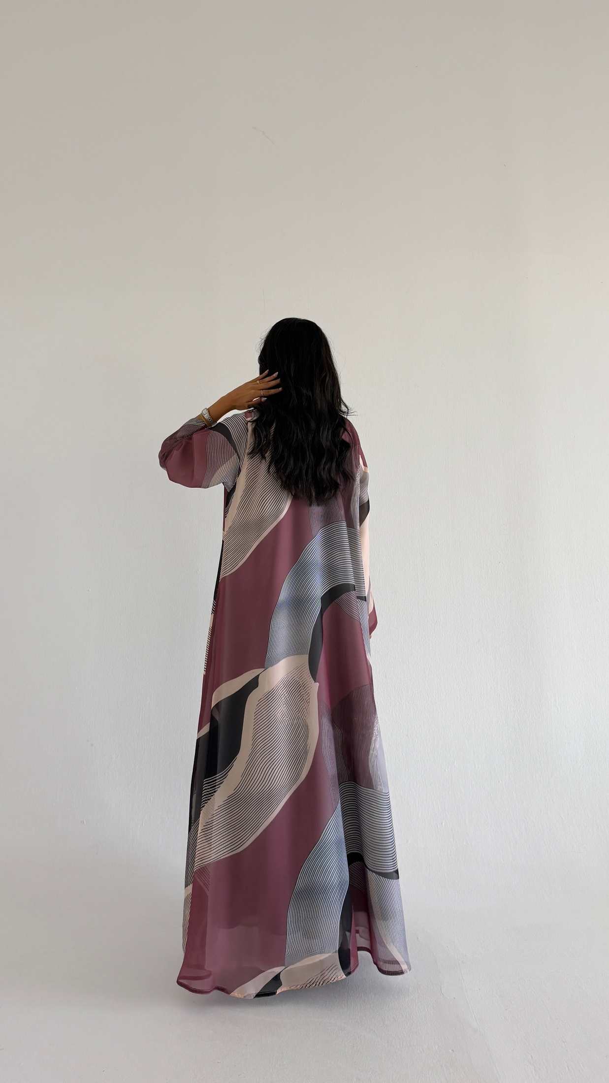 MWT2098 - Summer Printed Abaya |  عباية صيفية طباعة - Aya