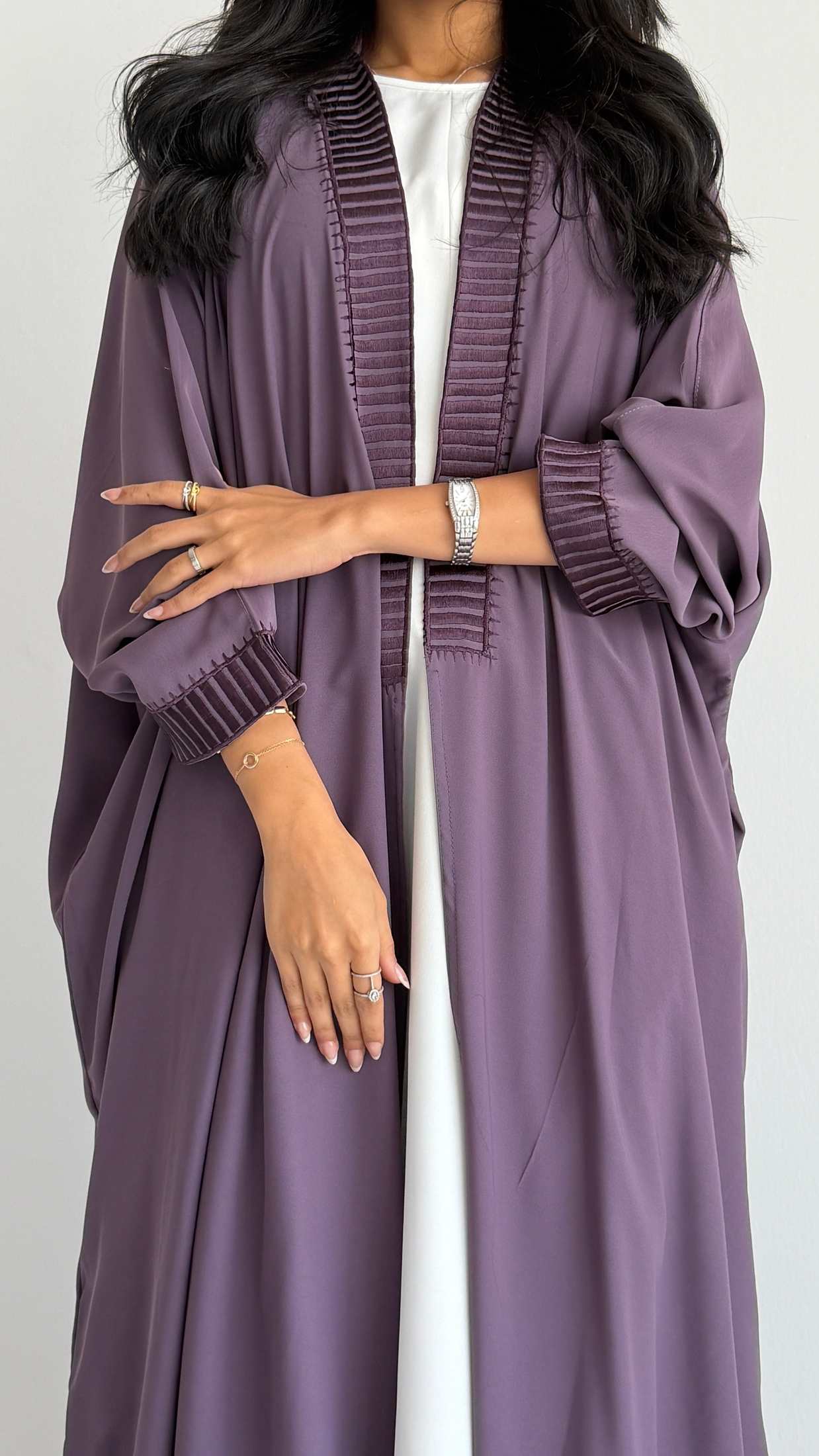 MWT1217 -  عباية بتطريز بالامام - Aya