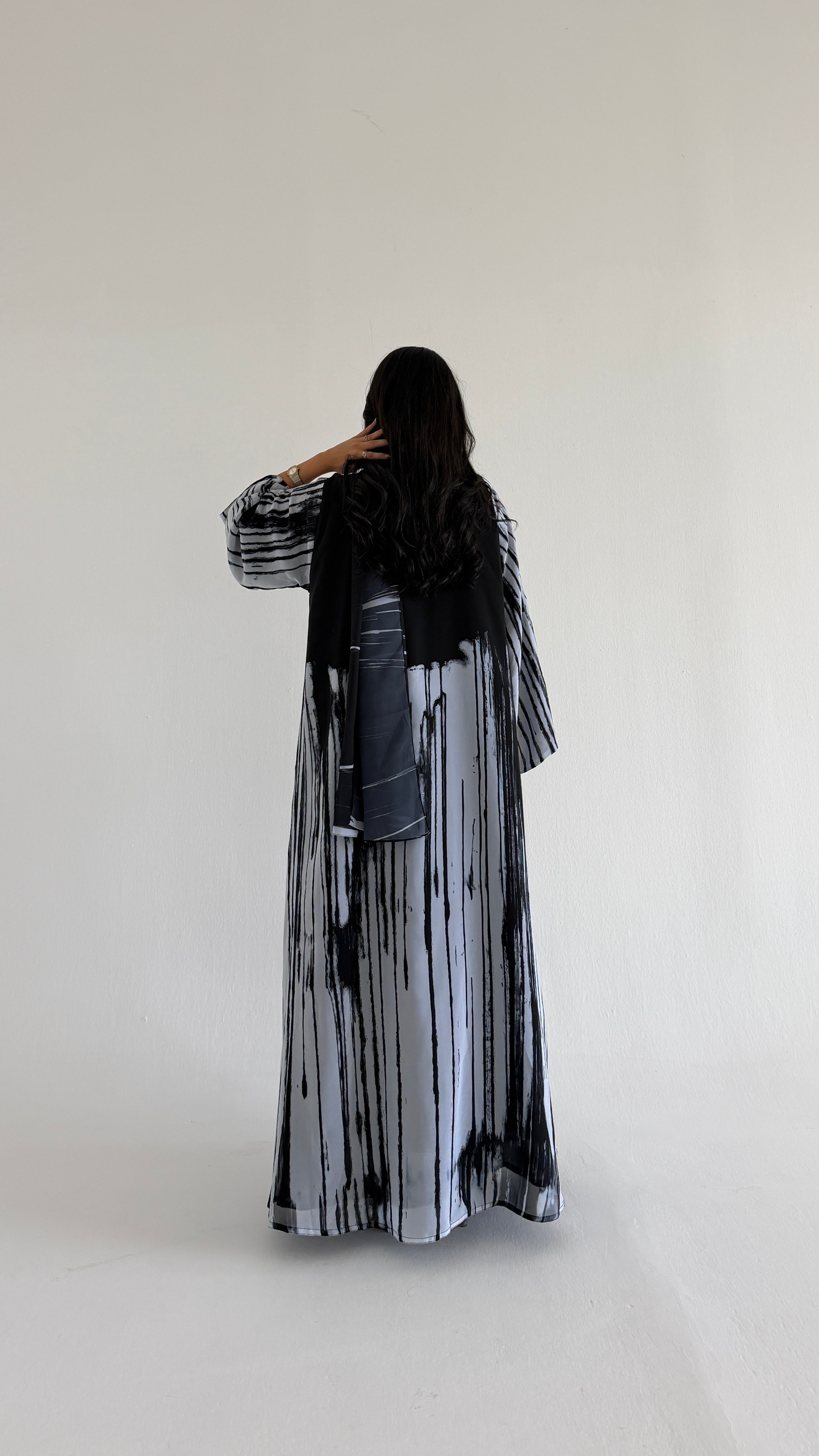 MWT1076 - عباية طباعة | Printed Abaya