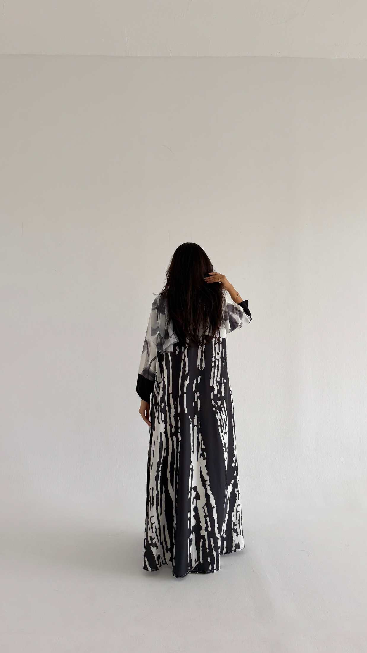 MWT1163 - عباية طباعة | Printed Abaya - Aya