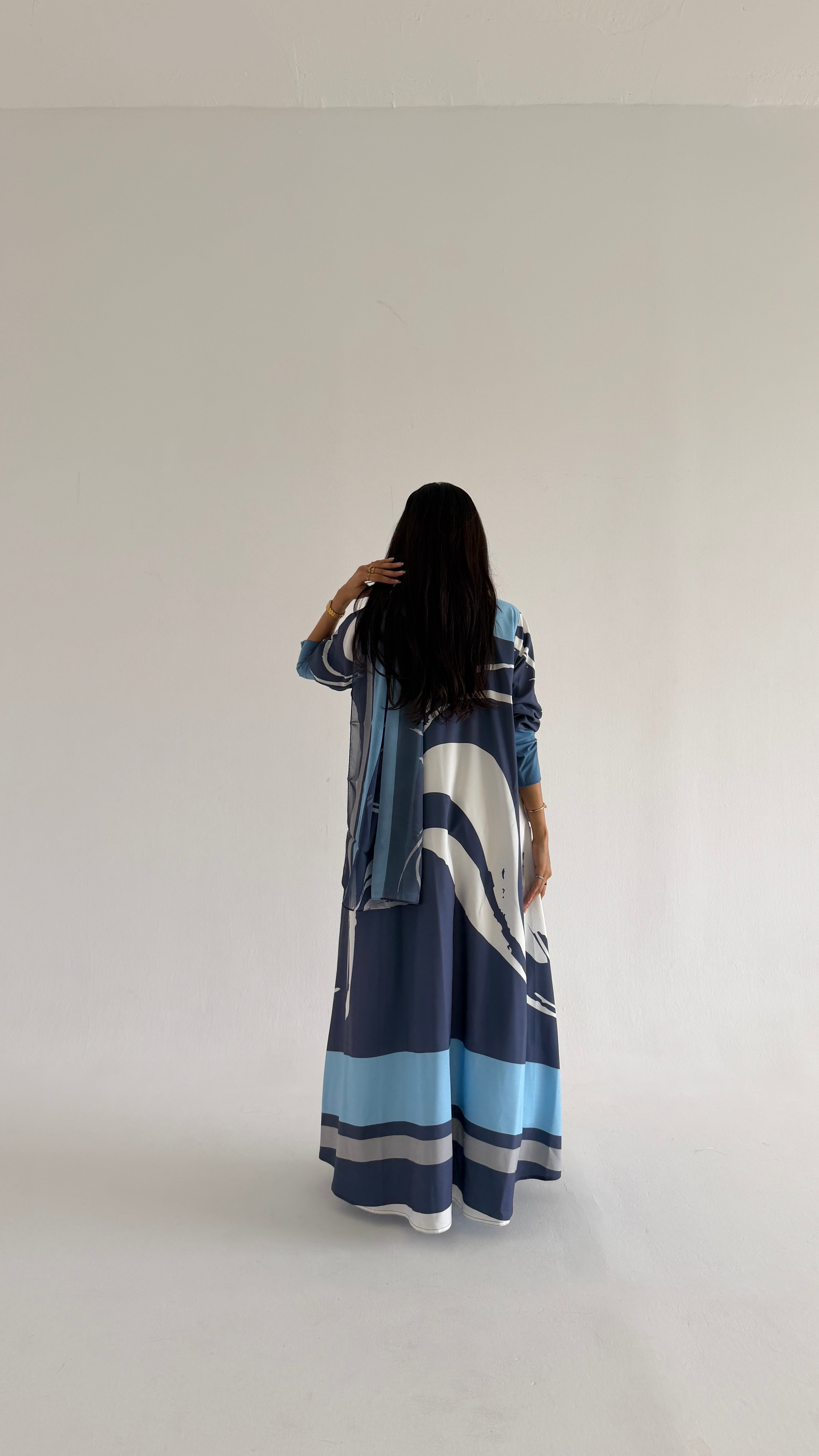 MWT1161 - عباية طباعة | Printed Abaya - Aya