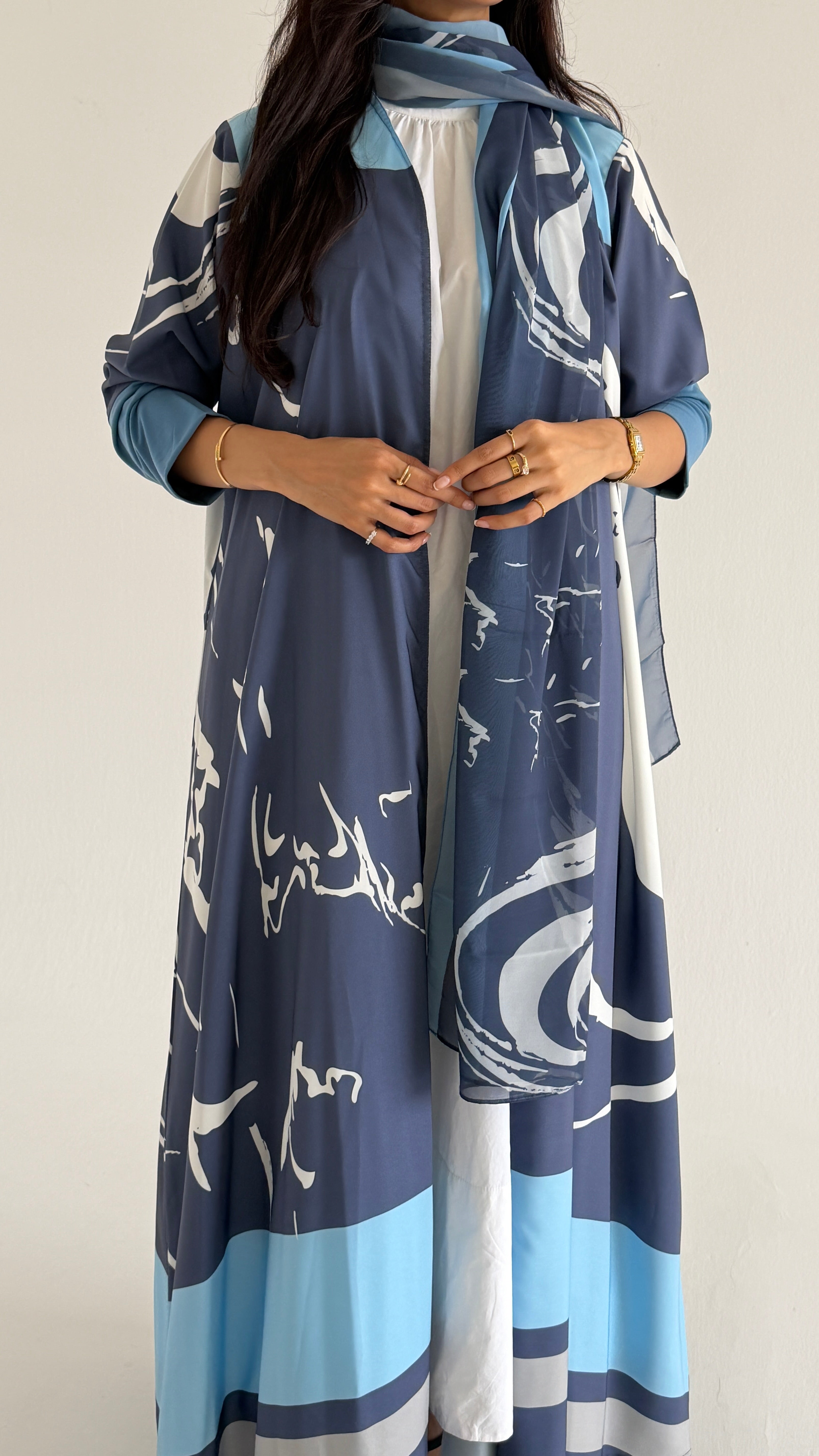 MWT1161 - عباية طباعة | Printed Abaya - Aya