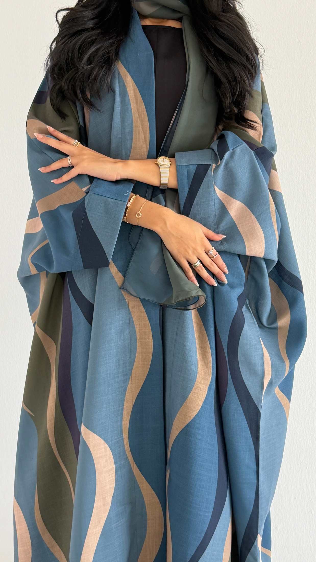 MWT1517 عباية طباعة | Printed Abaya - Aya