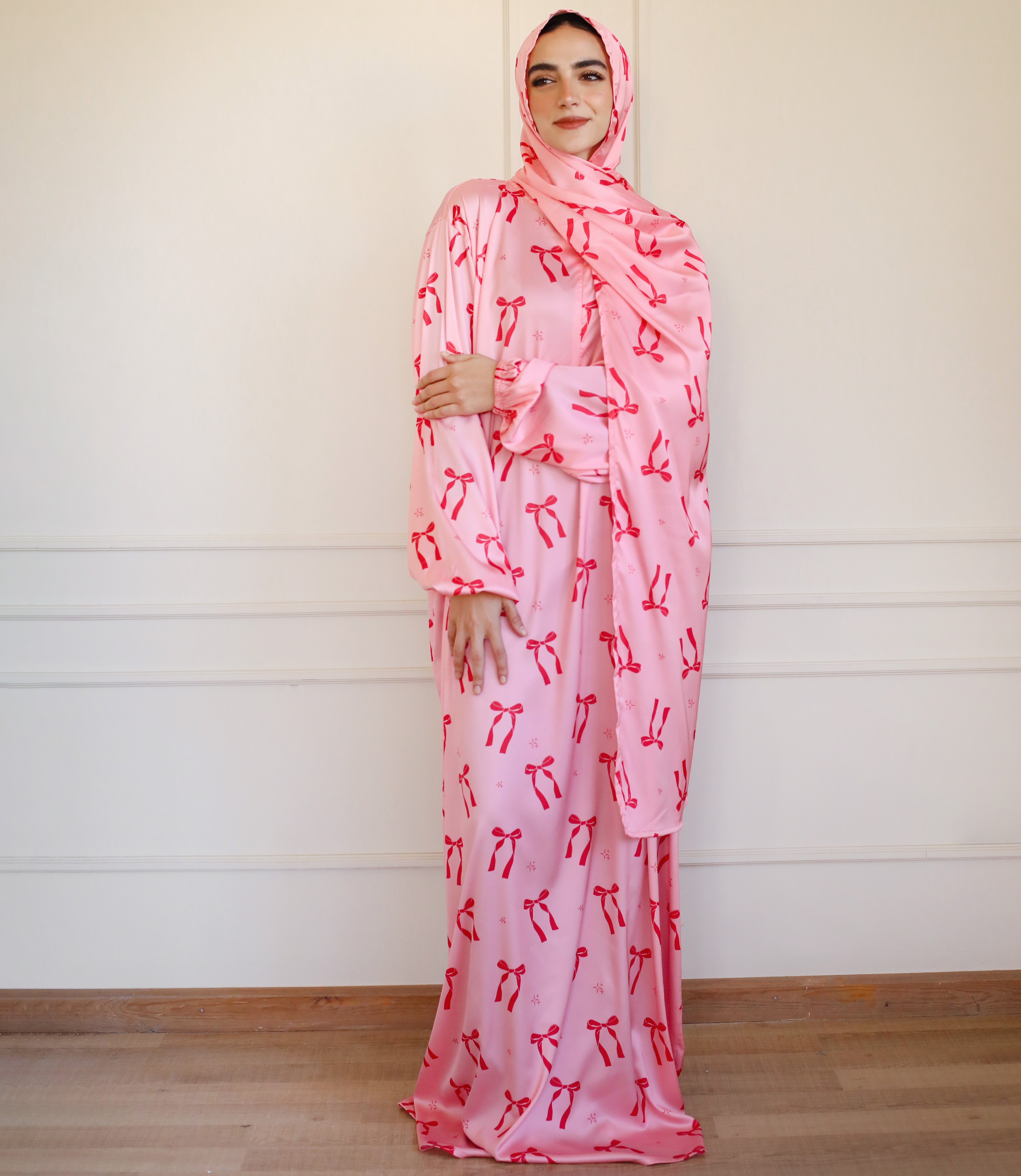 Pink Ties Prayer Dress - Aya