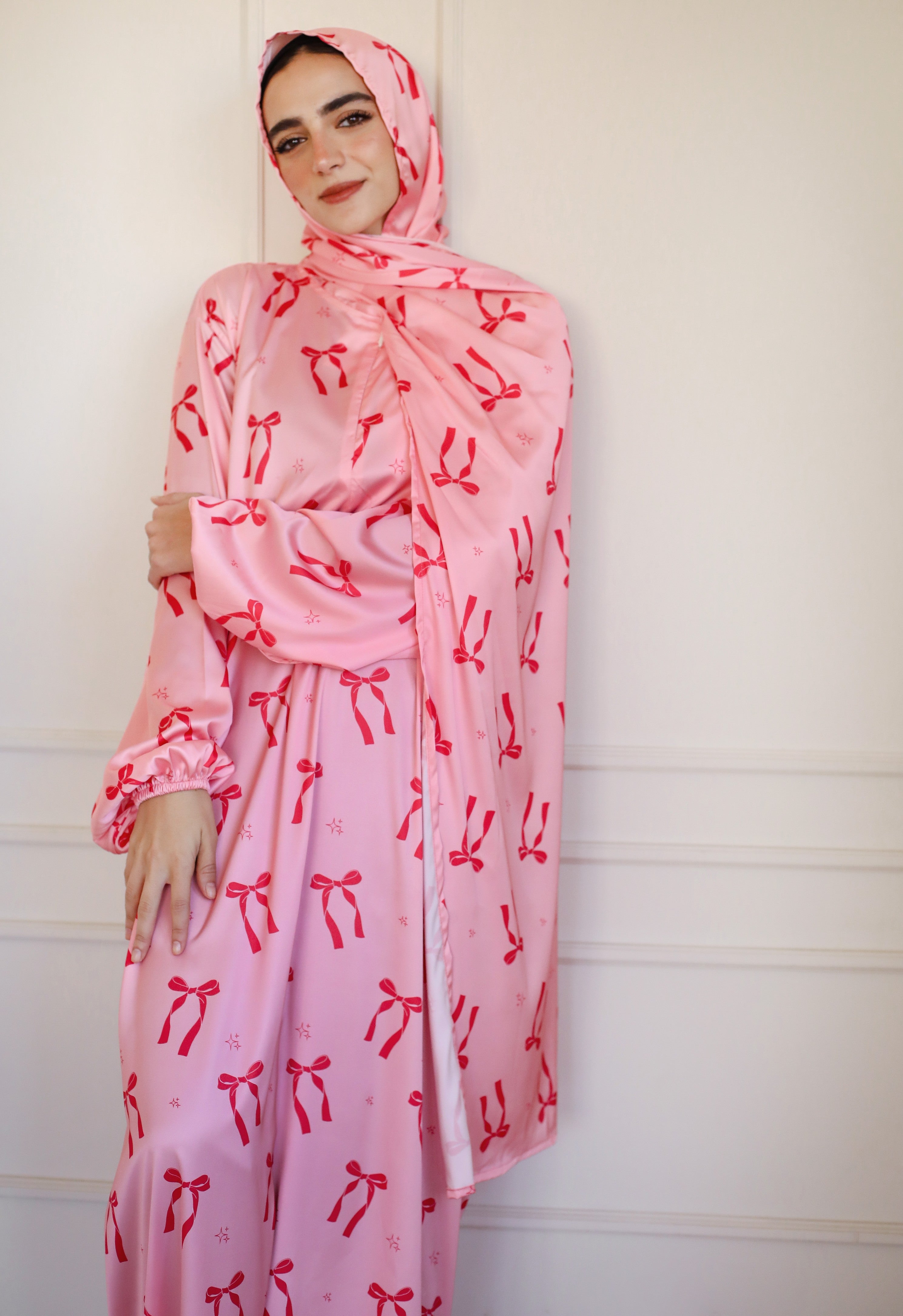 Pink Ties Prayer Dress - Aya