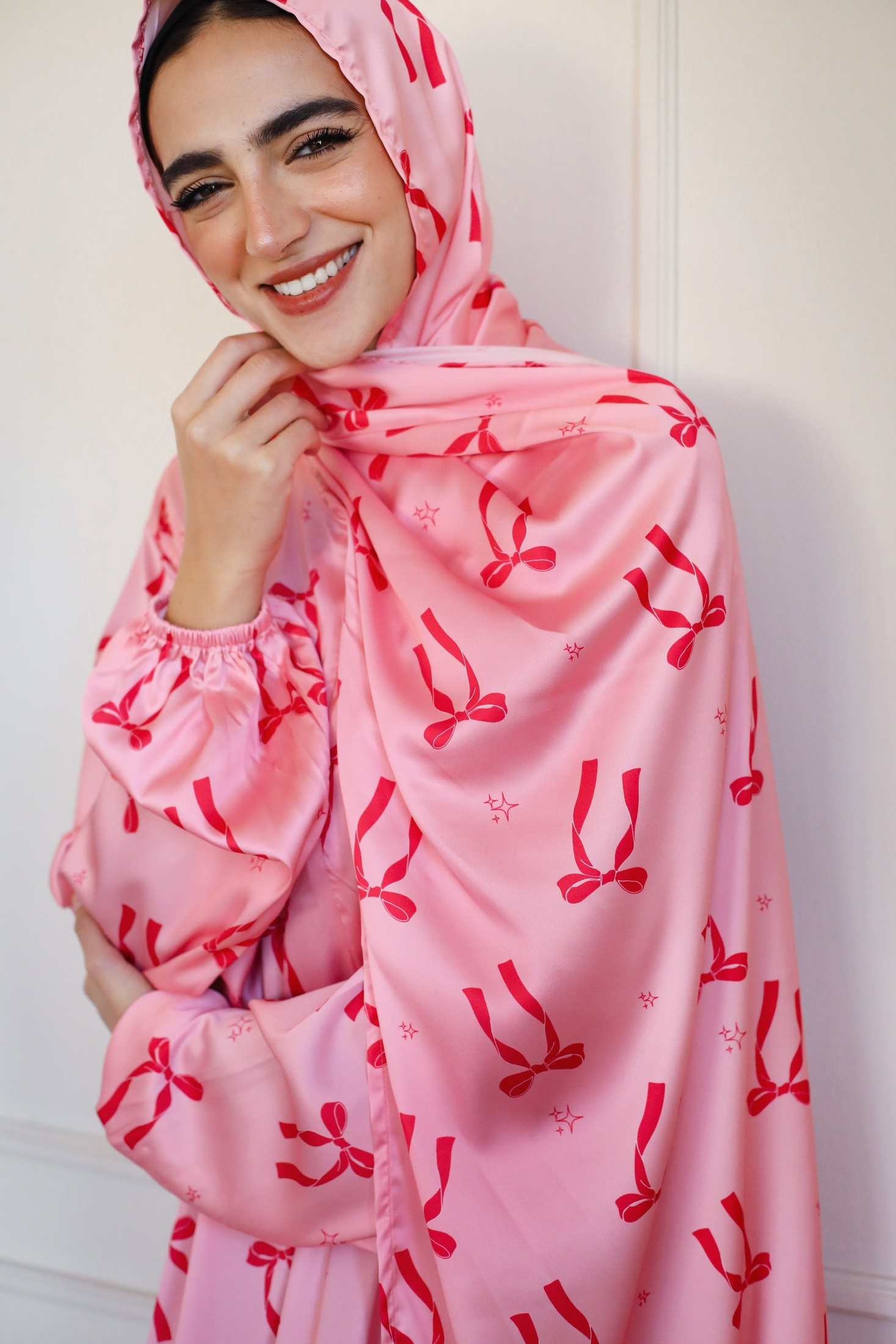 Pink Ties Prayer Dress - Aya