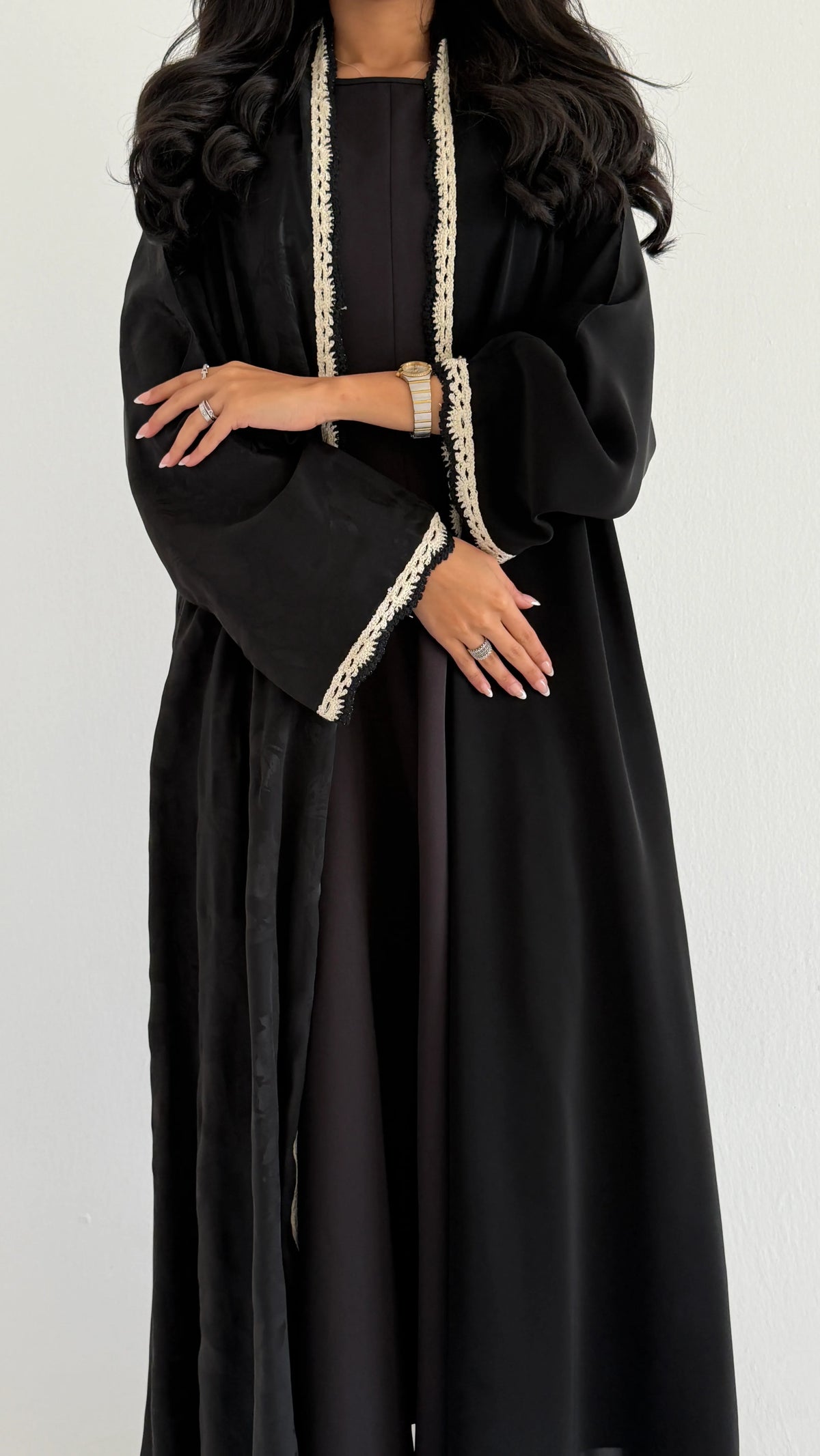 MWT1277 - عباية جاكار بتدخيلة كلفة - Aya