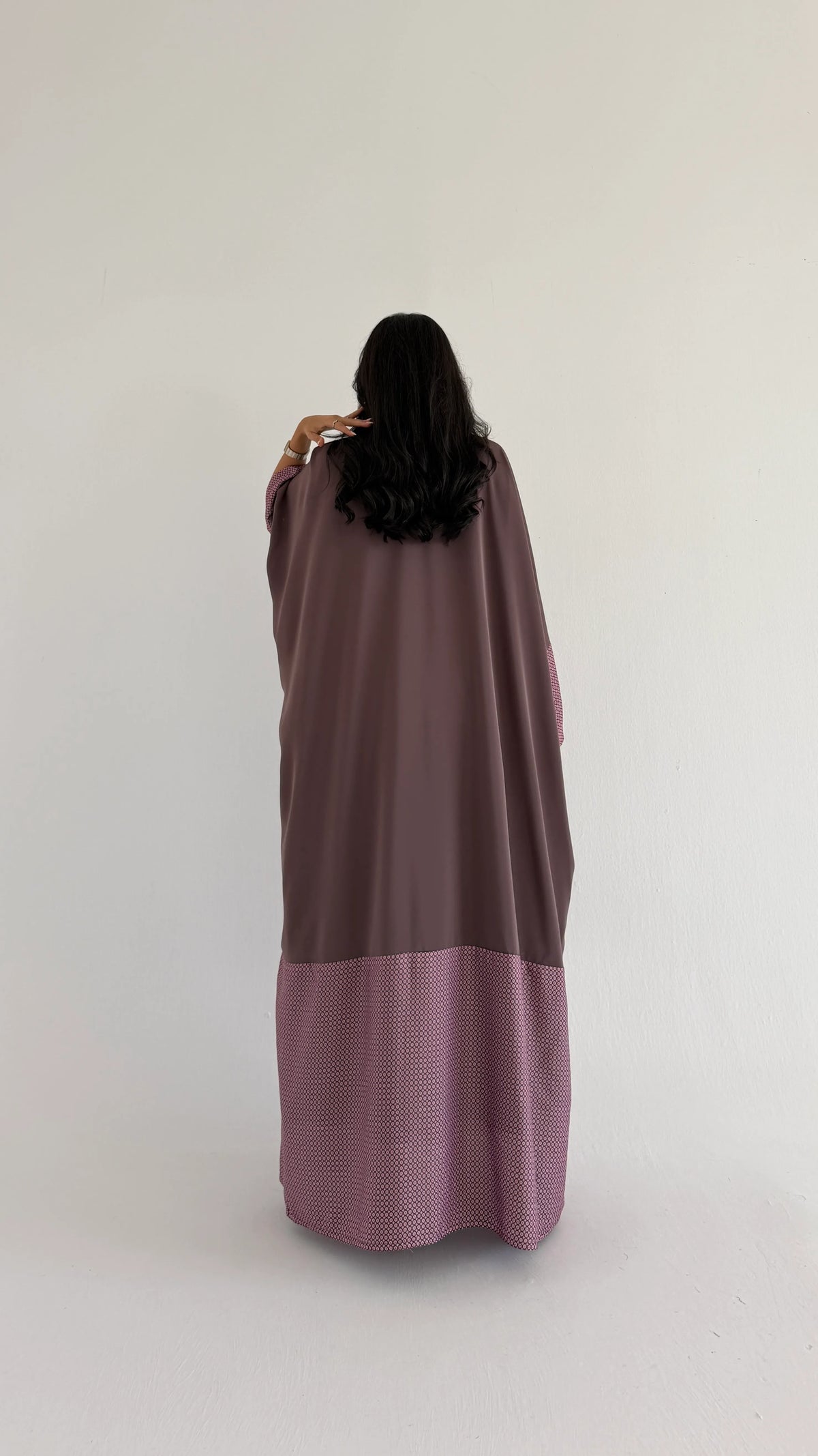 MWT1279 - عباية بني بتدخيلة طباعة - Aya