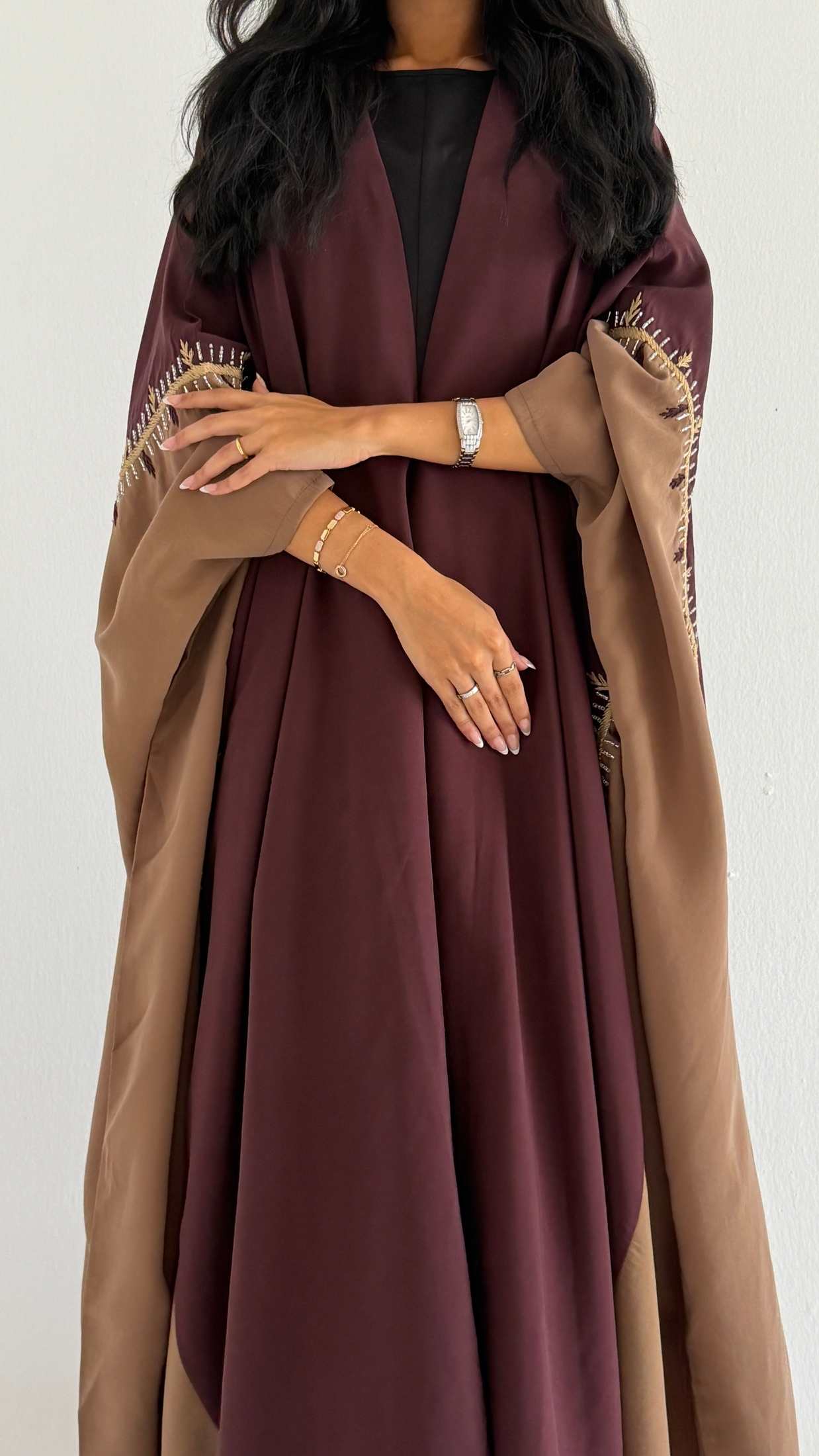 MWT1468 عباية بتطريز شك - Aya