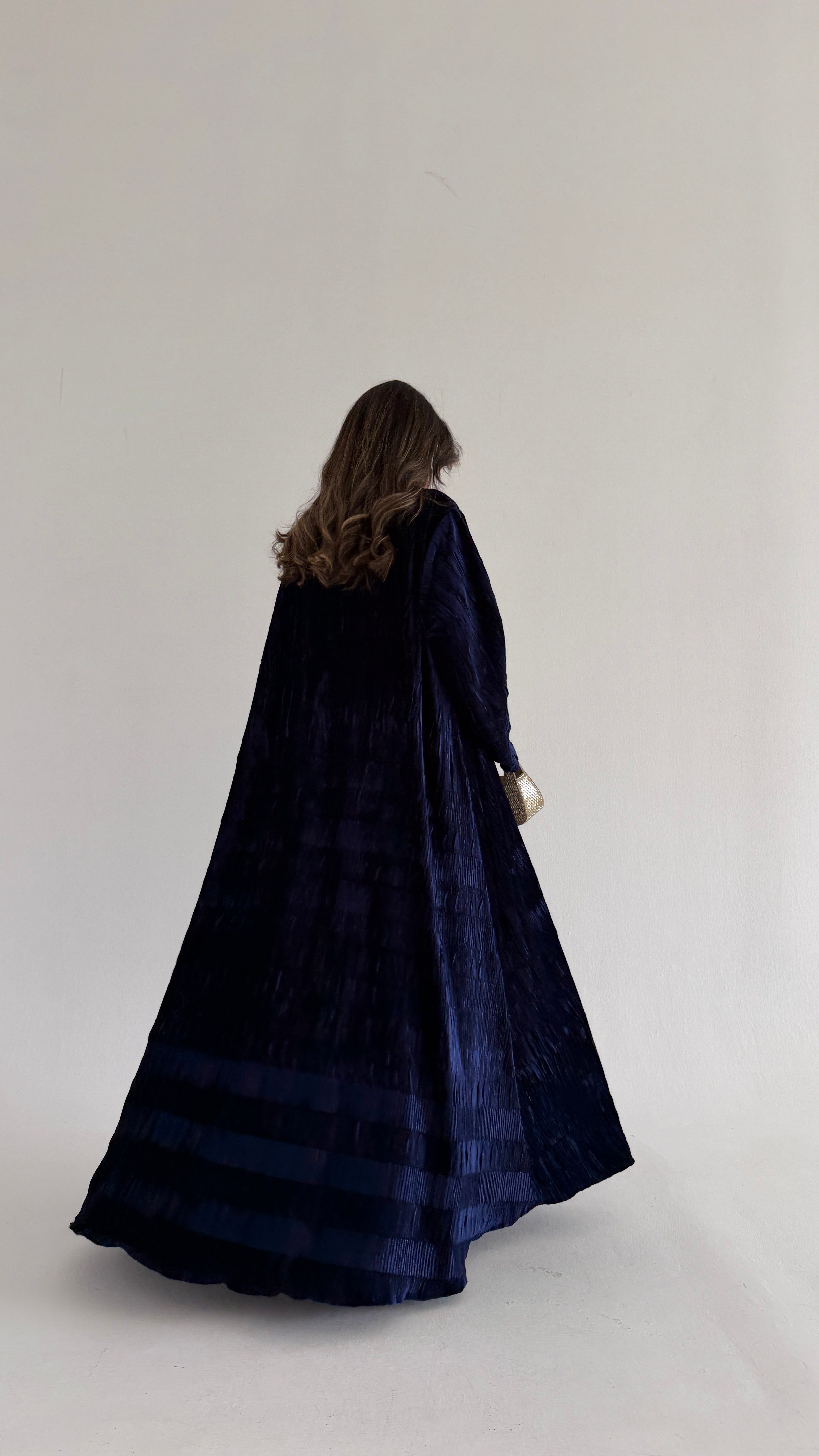 MWJ017 - جلابية شامواه مكسر بقطعتين فستان داخلي وقطعة من فوق - Aya