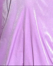 MWJ031 - جلابية مخمل سترتش موف فاتح و شك كلفة - Aya