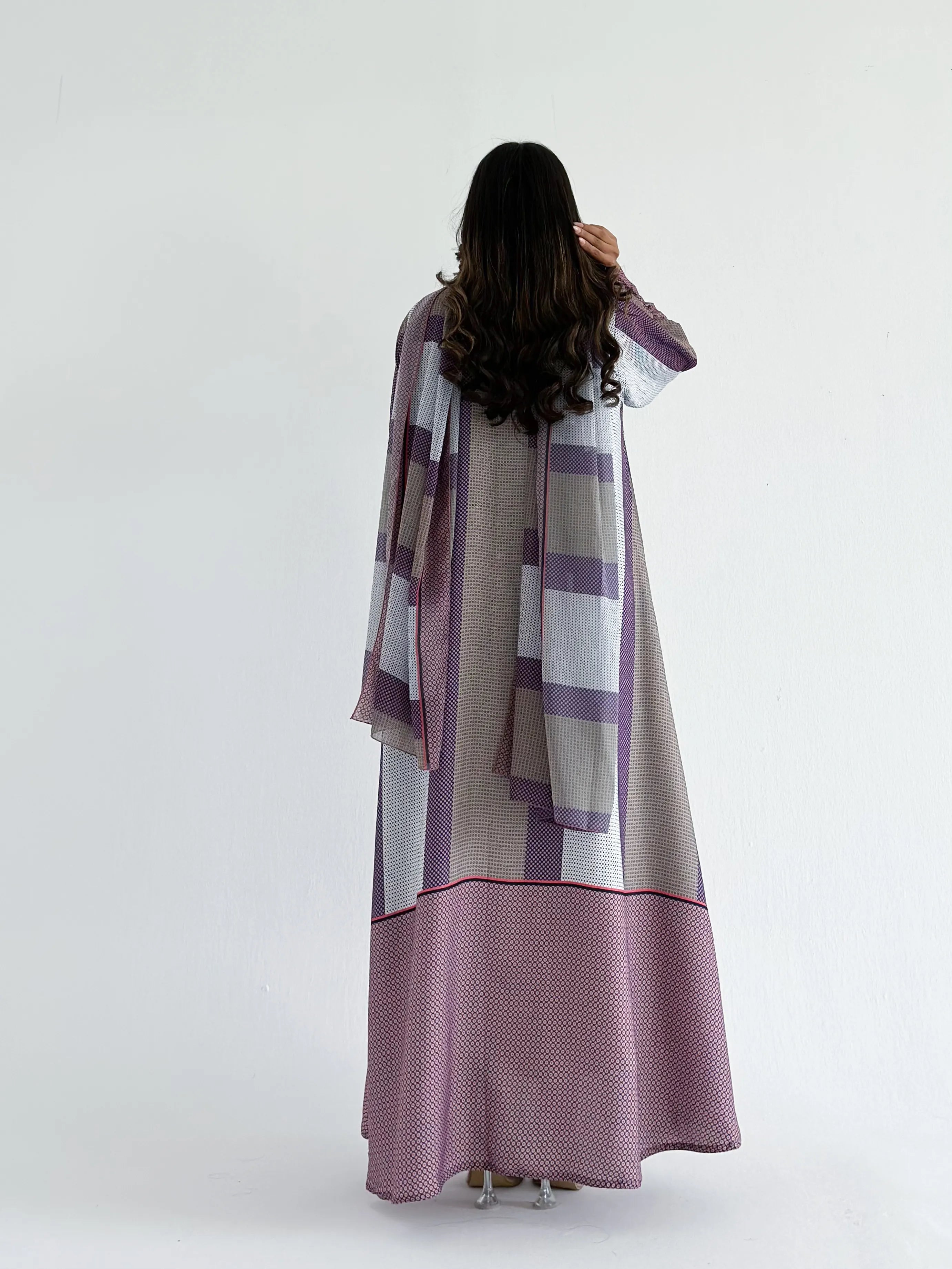 MWT1245 - Summer Printed Abaya |  عباية صيفية طباعة