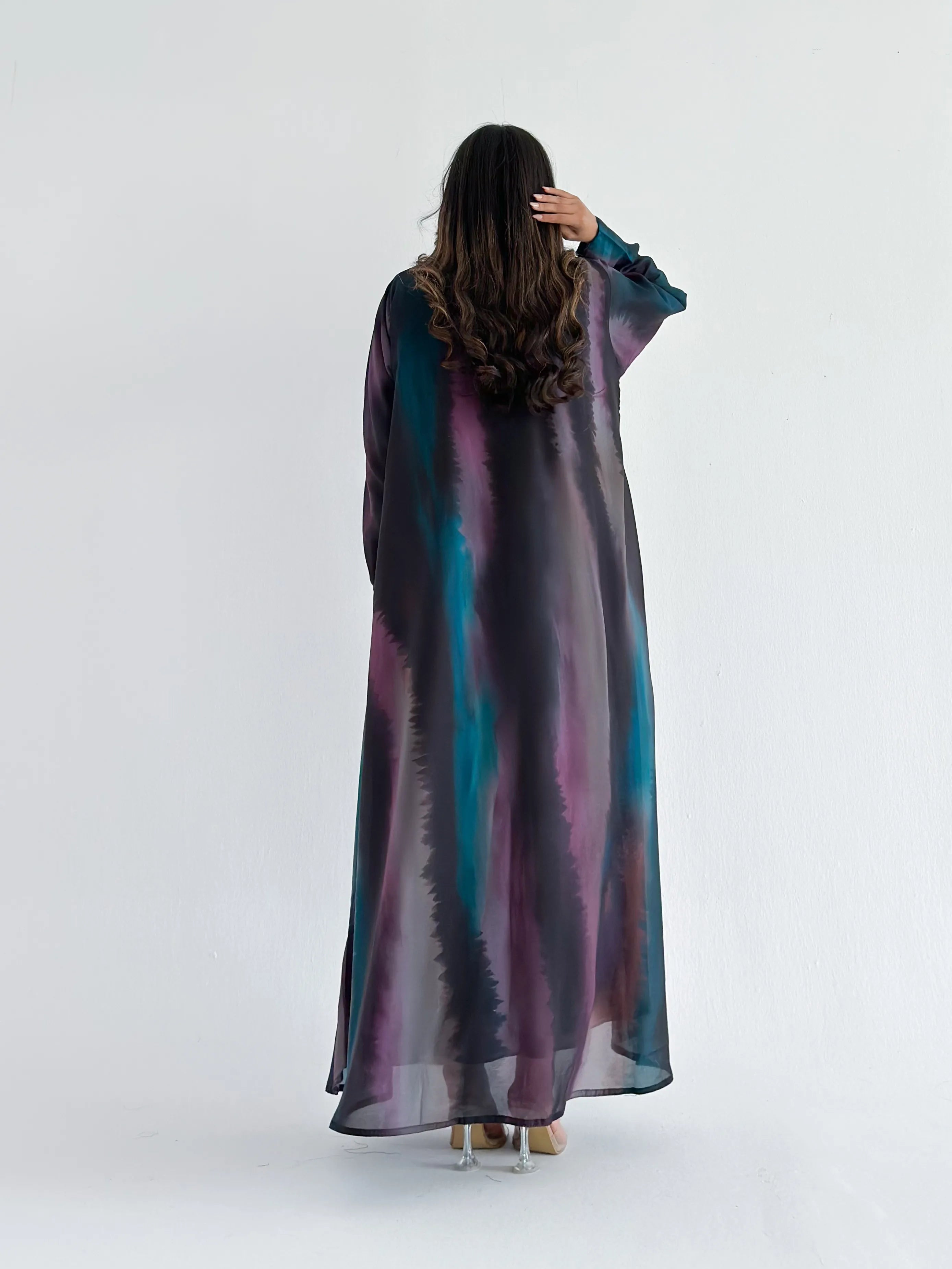 MWT2138 - عباية طباعة- Printed Abaya