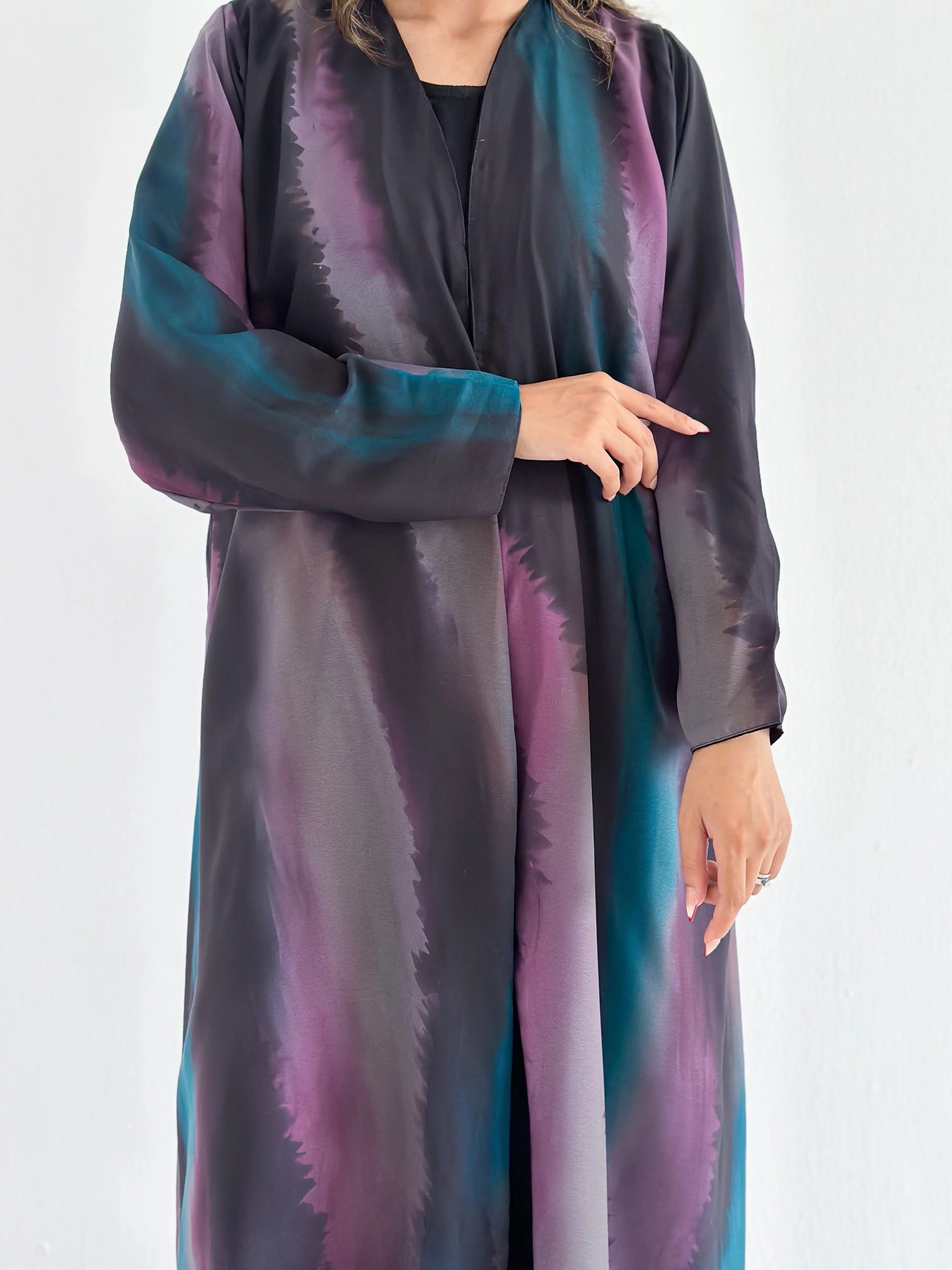MWT2138 - عباية طباعة- Printed Abaya