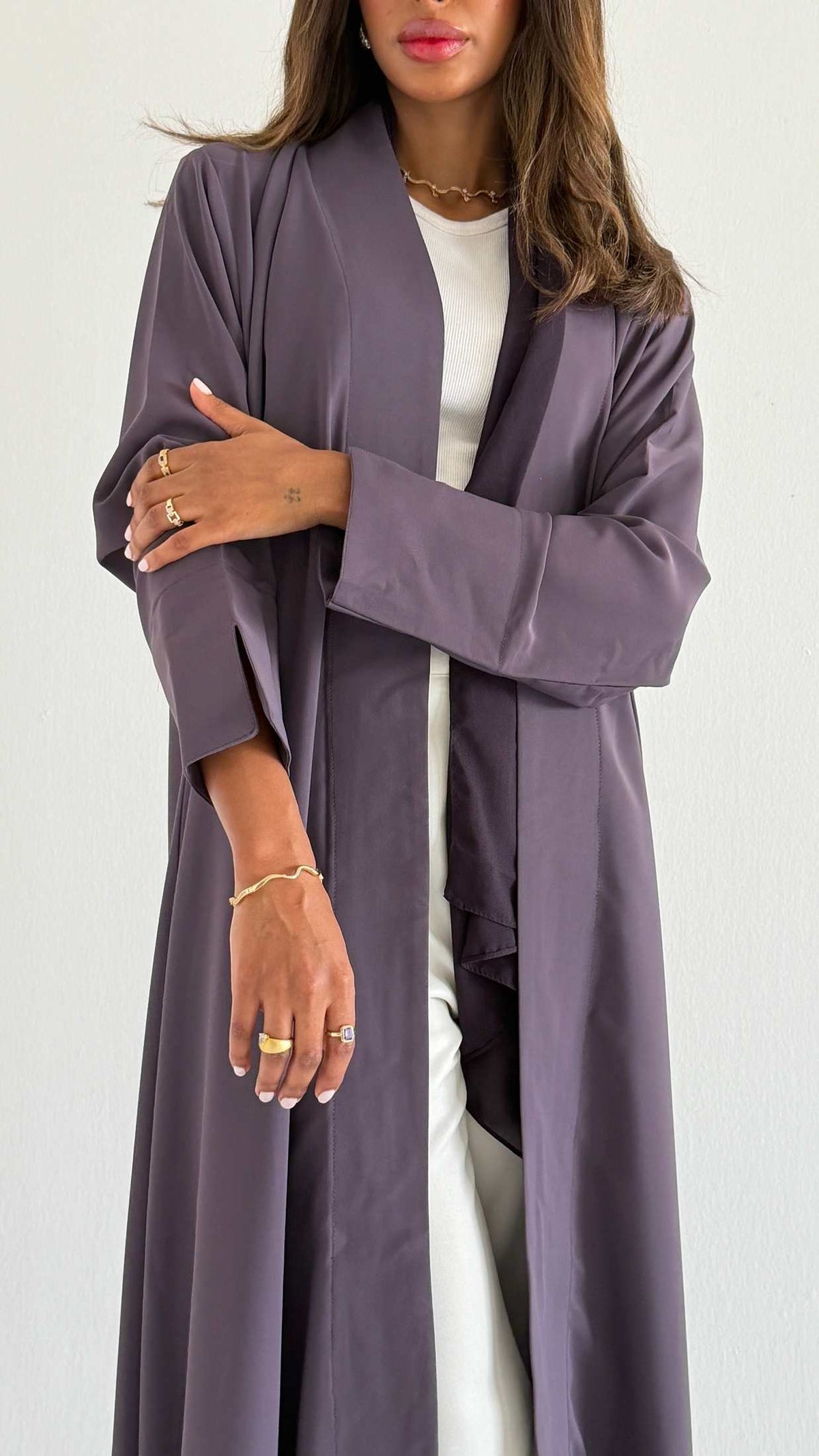MWT1531 عباية كريب بيسك|Basic Crepe Abaya - Aya