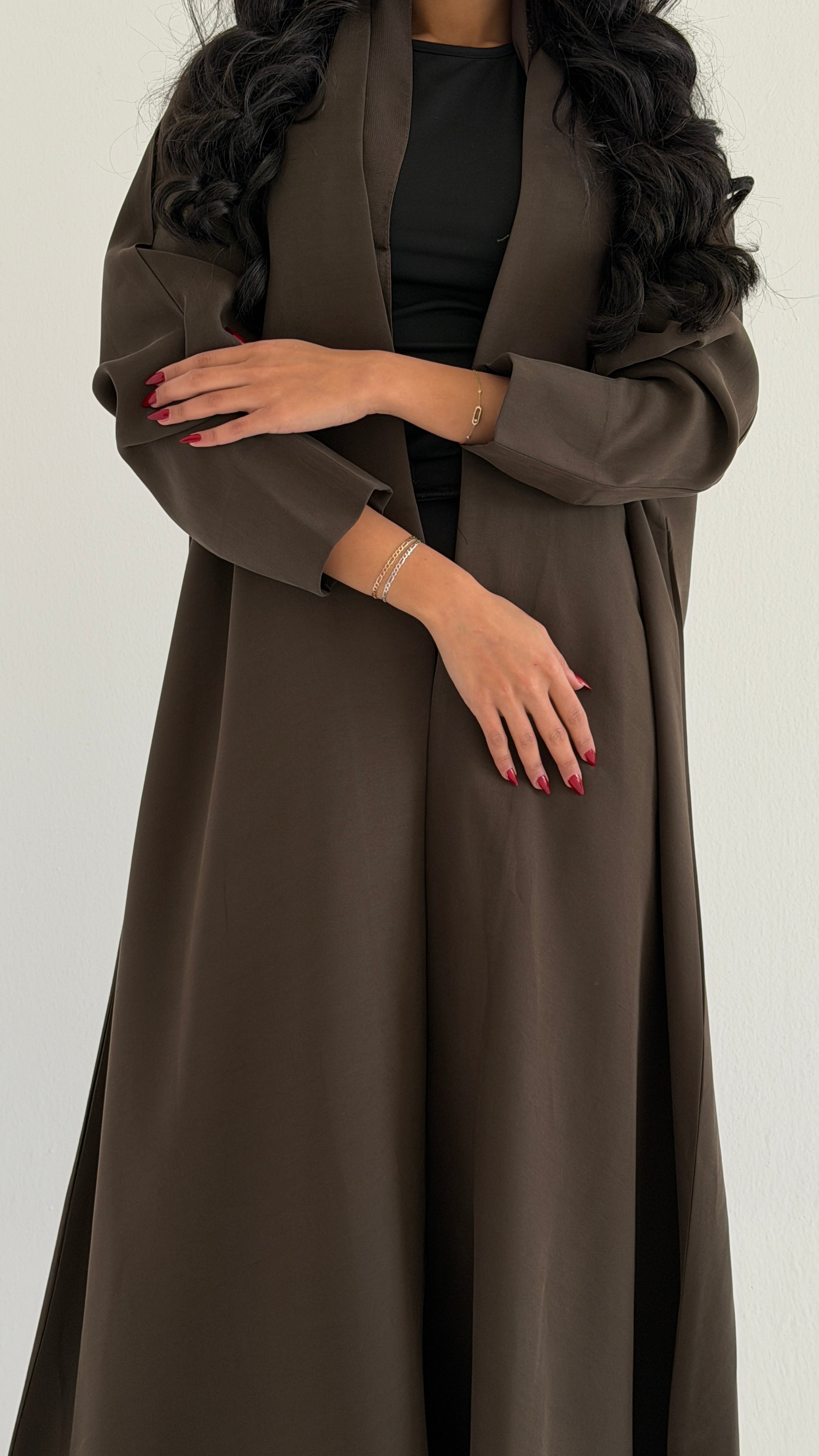 MWT1021 -عباية مع طرحة تطريز - Aya