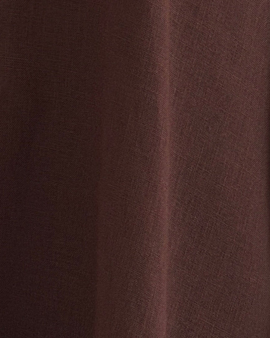 MWT1023 -عبايه لنن بتطريز بالاكمام - Aya