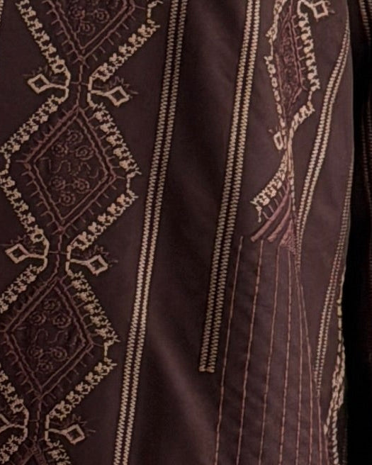 MWT1040 - عباية بني بتطريز - Aya