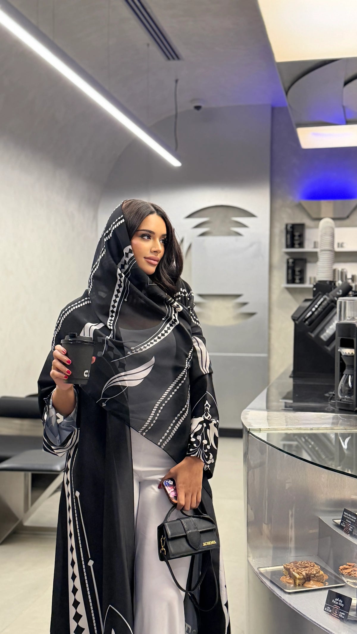 MWT1132 - عباية طباعة | Printed Abaya