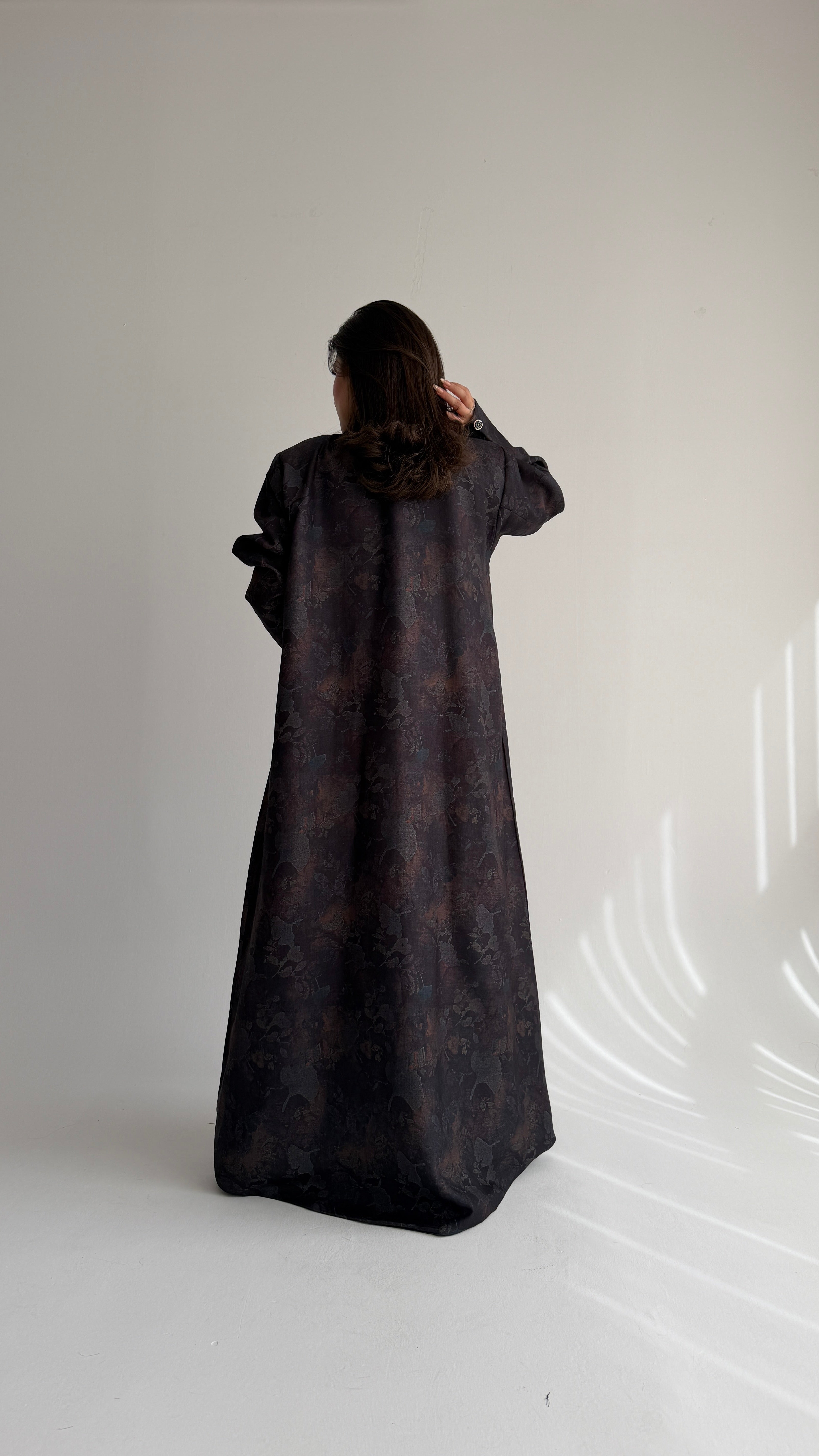 MWT1036 -  عباية بليزر طباعة - Aya