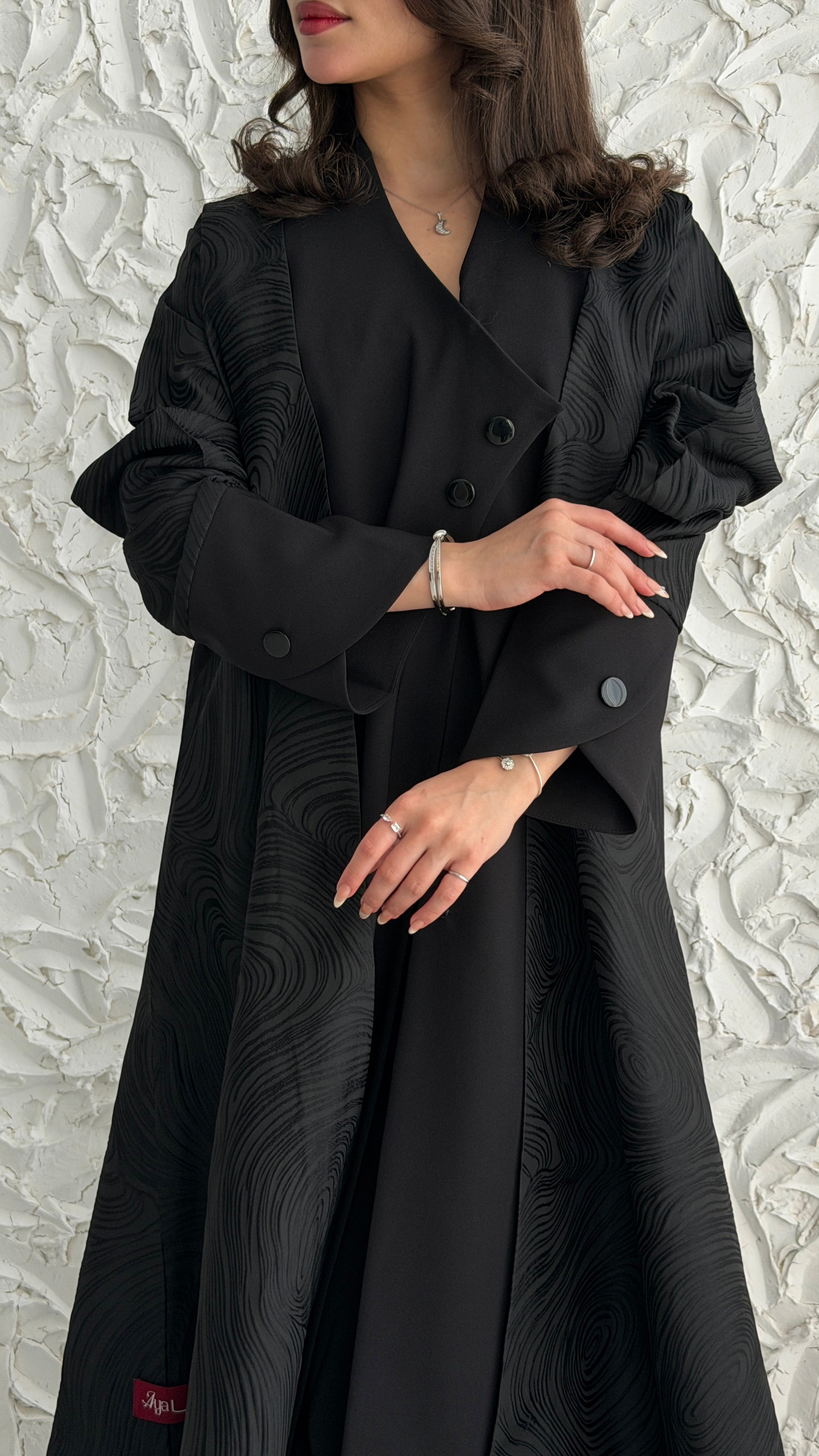 MW2062 - عباية جاكارهندي نص كلوش - Aya