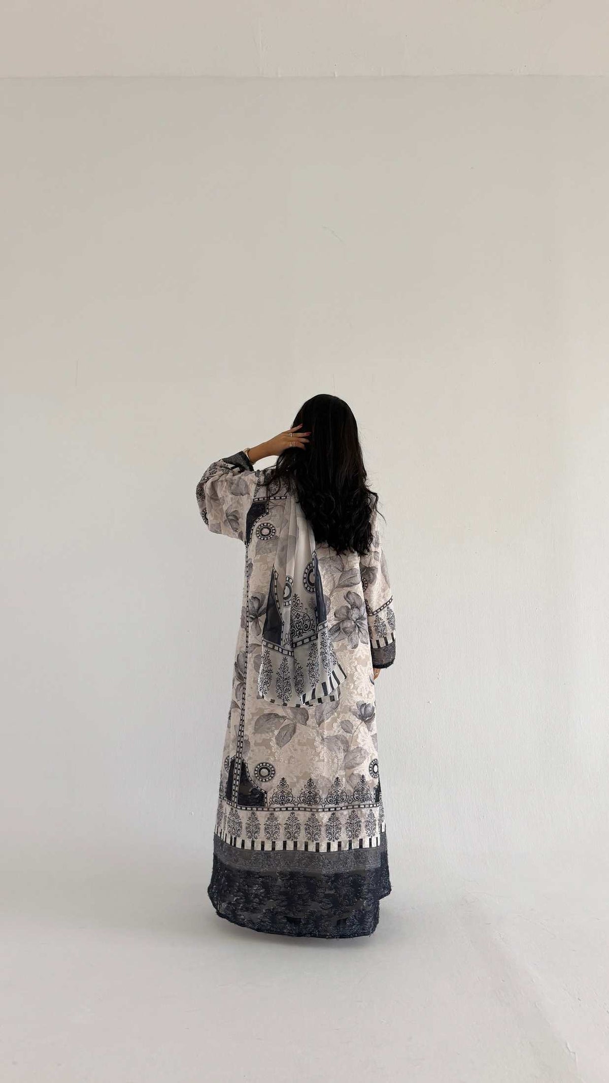 MWT1360 عباية طباعة | Printed Abaya - Aya