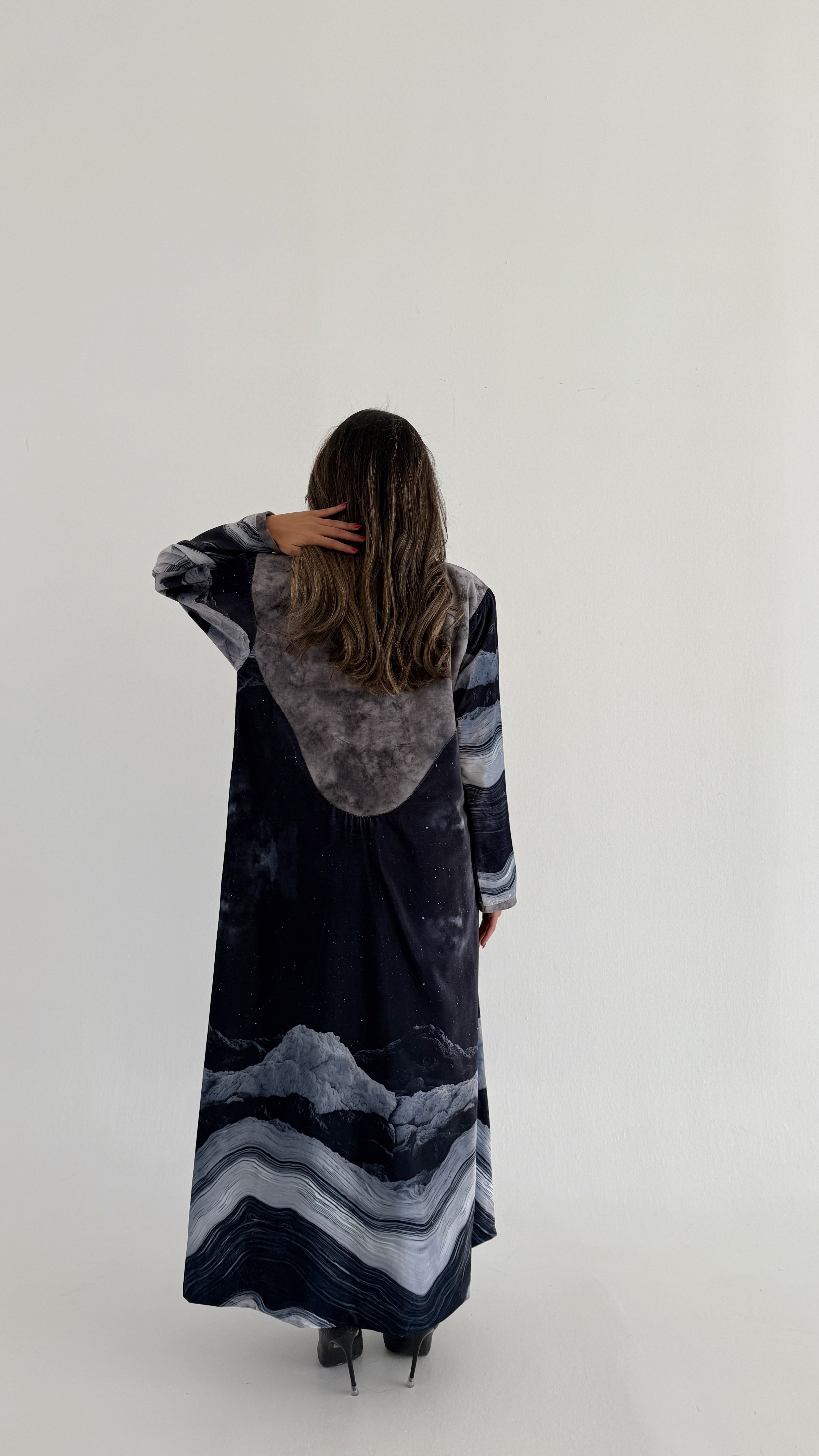 MWT743 - عباية بليزر برينت - Aya